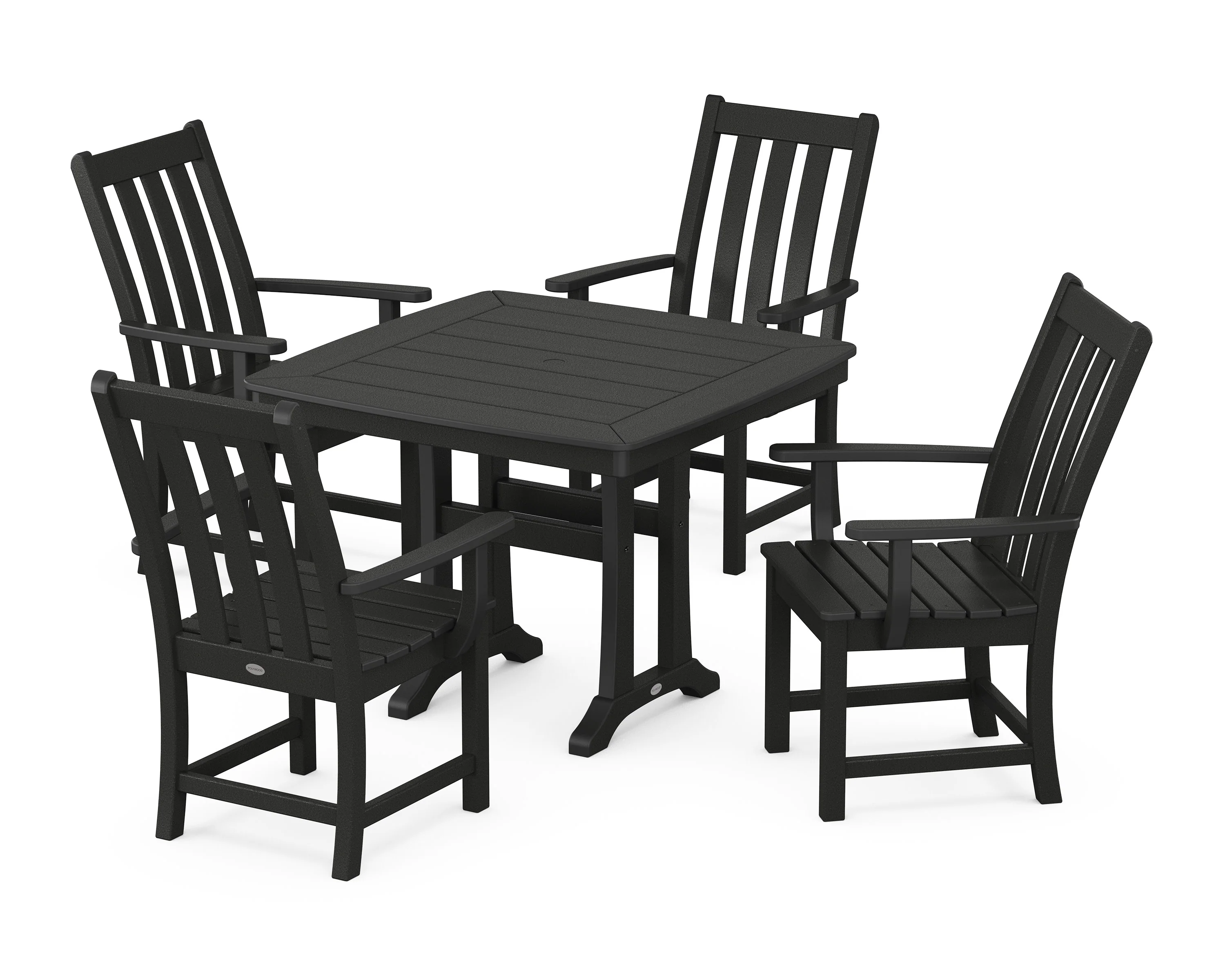 Vineyard 5-Piece Dining Set with Trestle Legs - Image 6