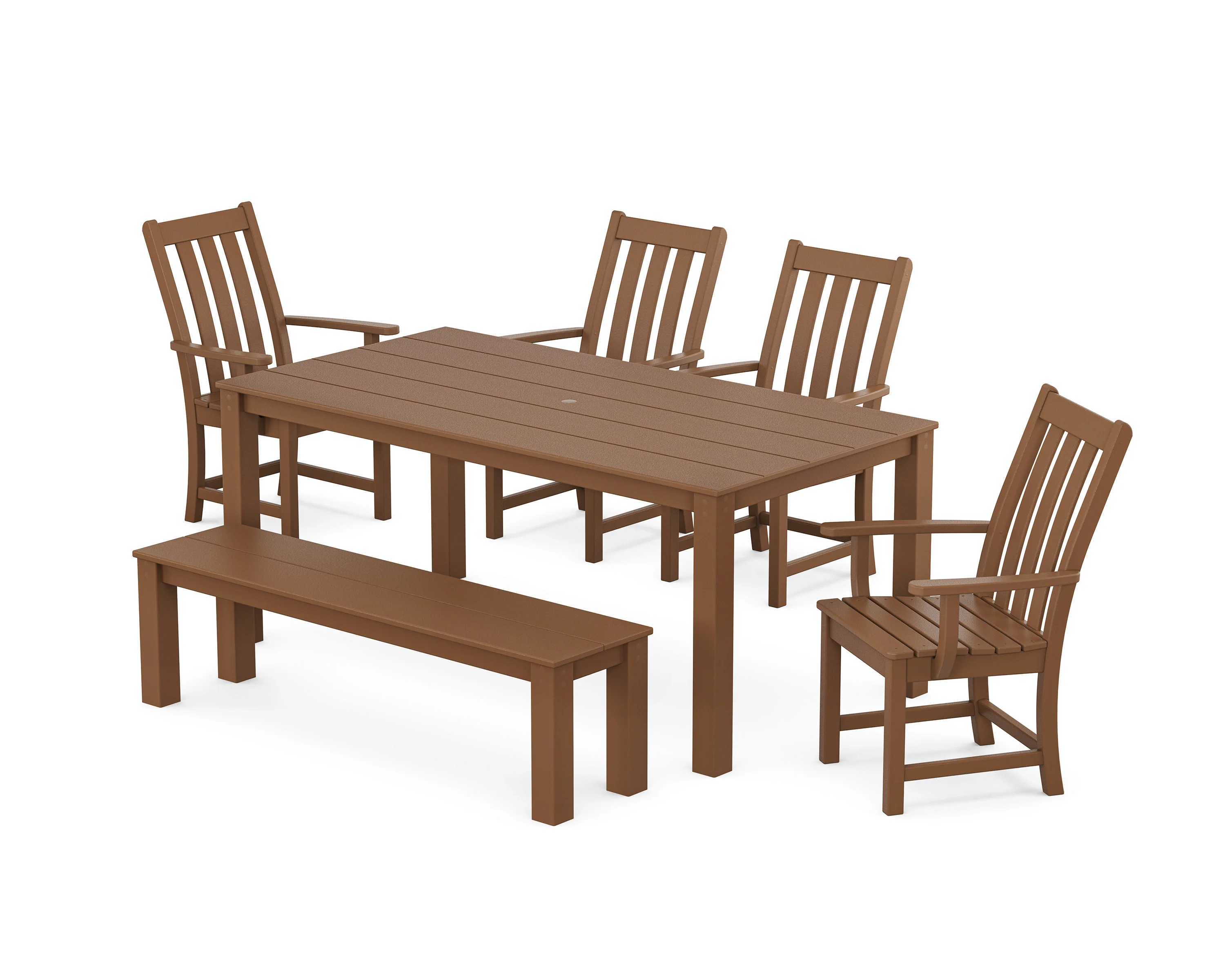 Vineyard 6-Piece Parsons Dining Set with Bench - Image 7