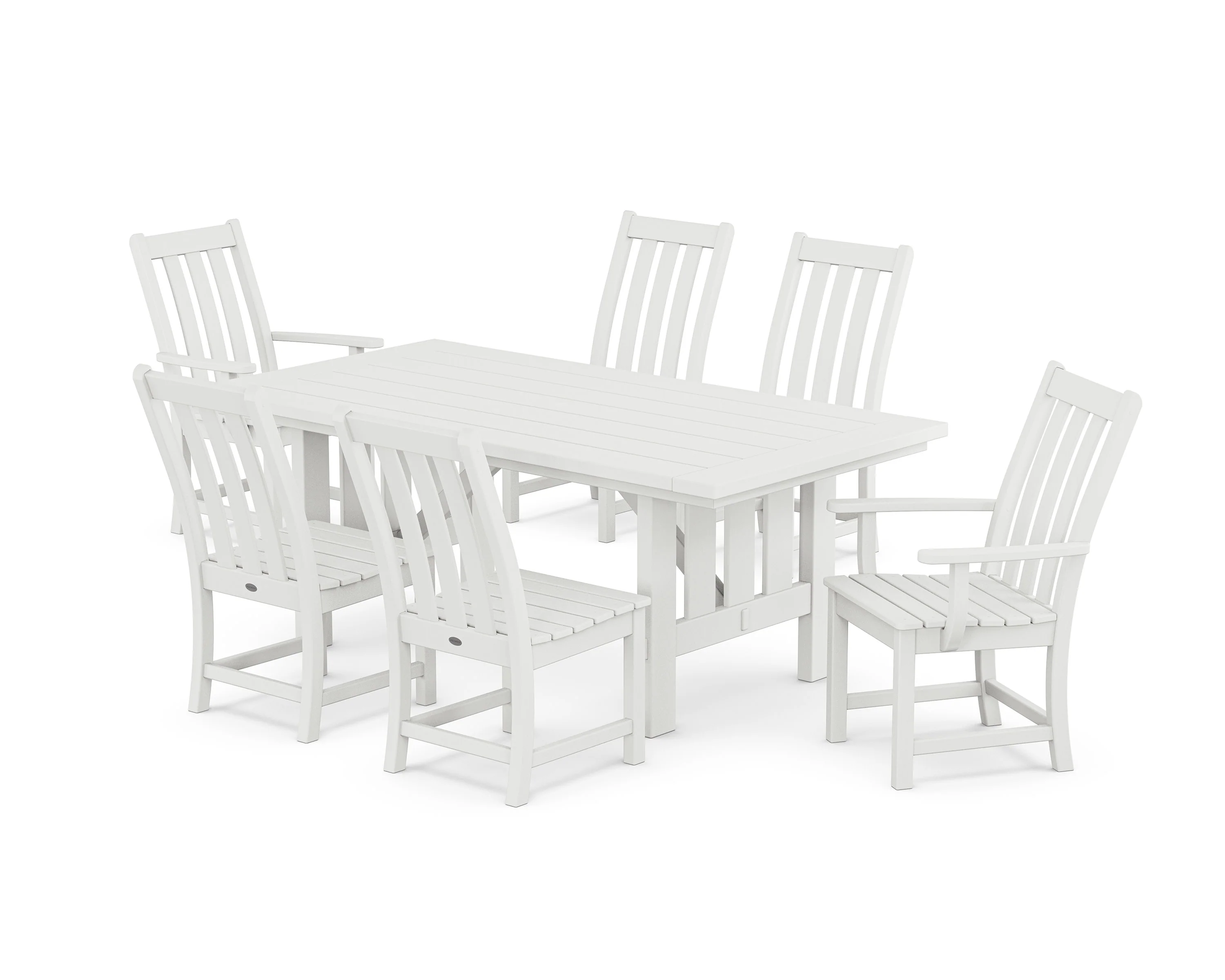 Vineyard 7-Piece Dining Set with Mission Table - Image 4