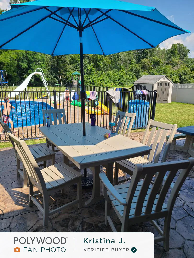 Vineyard 7-Piece Dining Set with Trestle Legs - Image 21