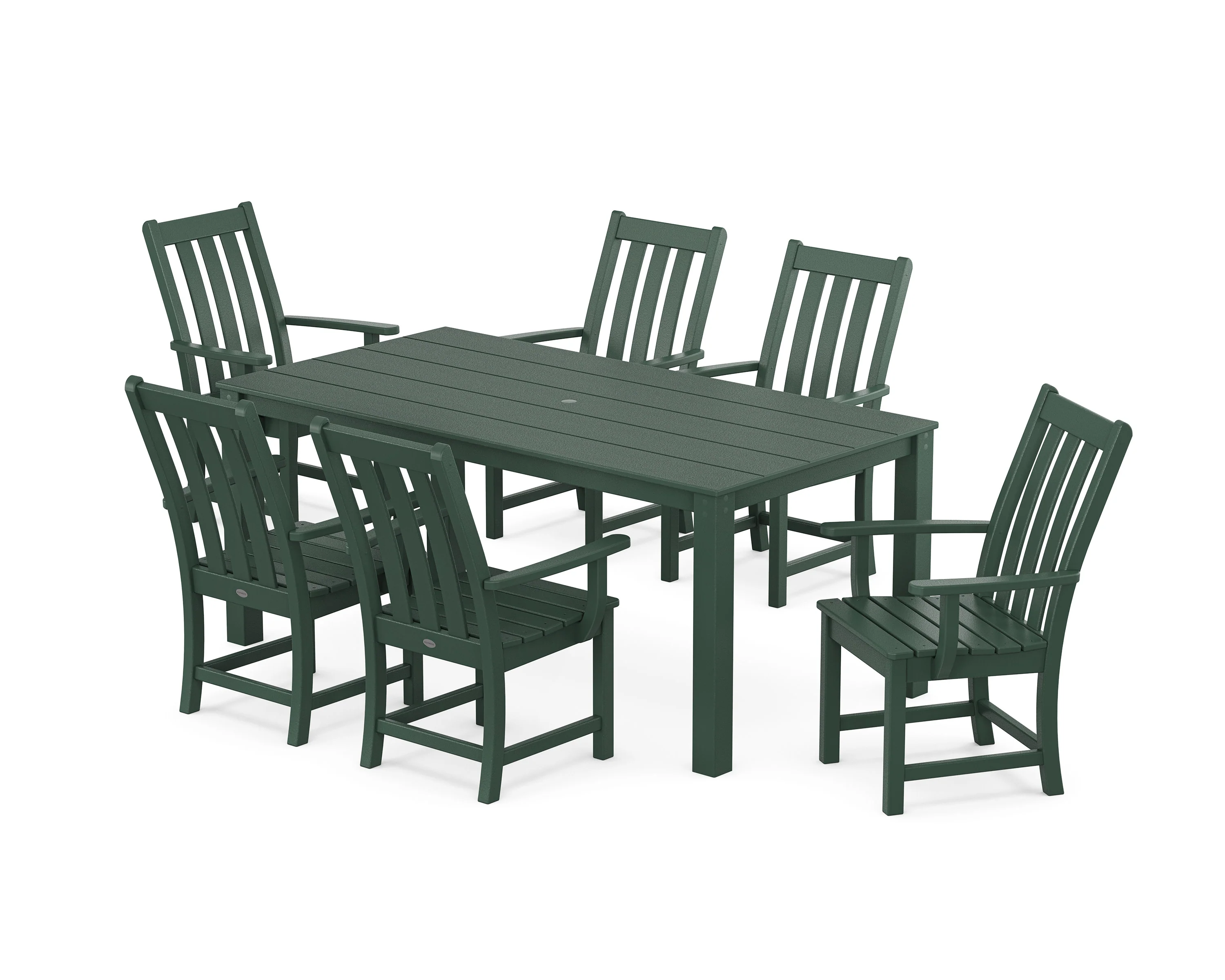 Vineyard 7-Piece Parsons Arm Chair Dining Set - Image 4