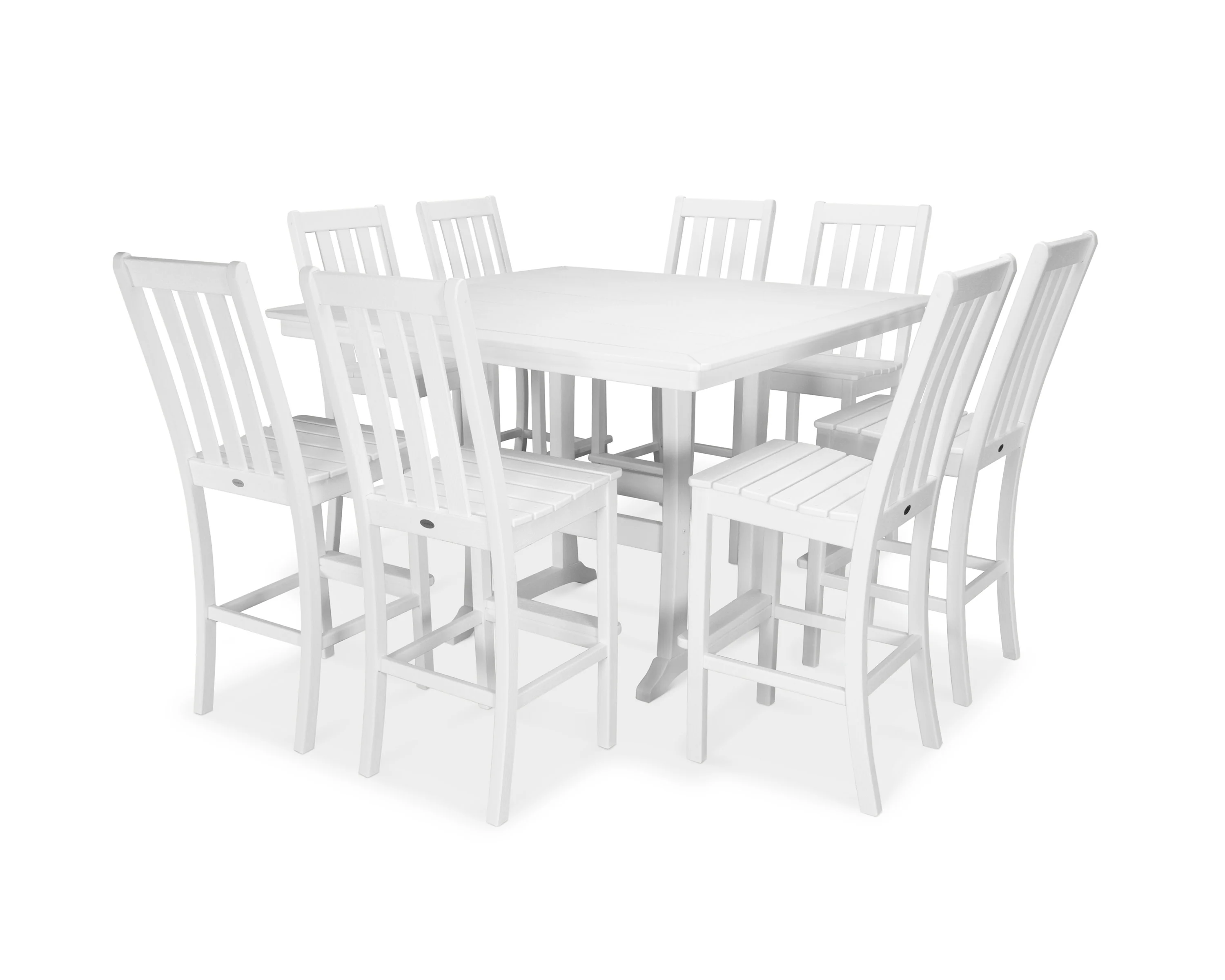 Vineyard 9-Piece Nautical Trestle Bar Set - Image 12
