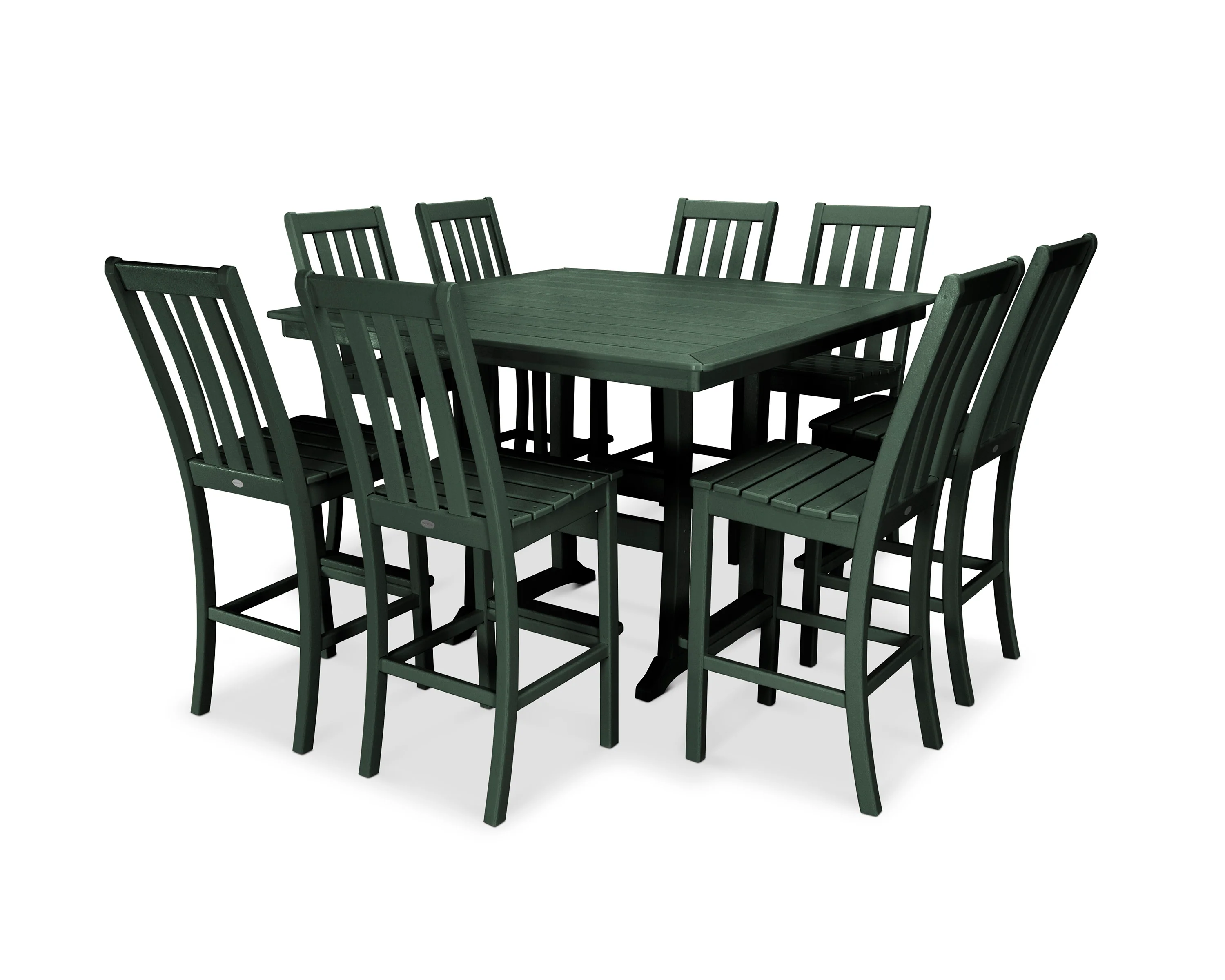 Vineyard 9-Piece Nautical Trestle Bar Set - Image 13