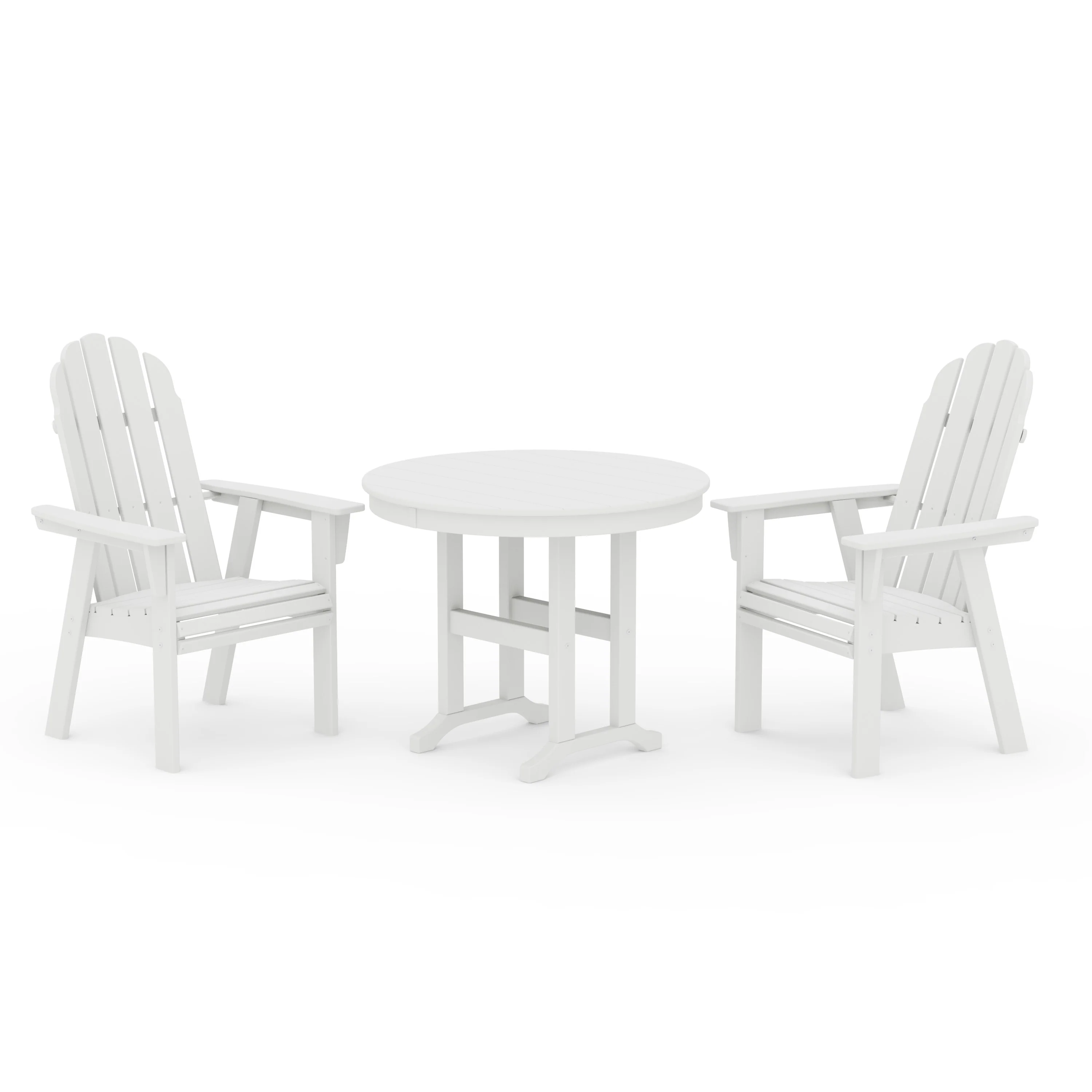 Vineyard Adirondack 3-Piece Round Dining Set - Image 9