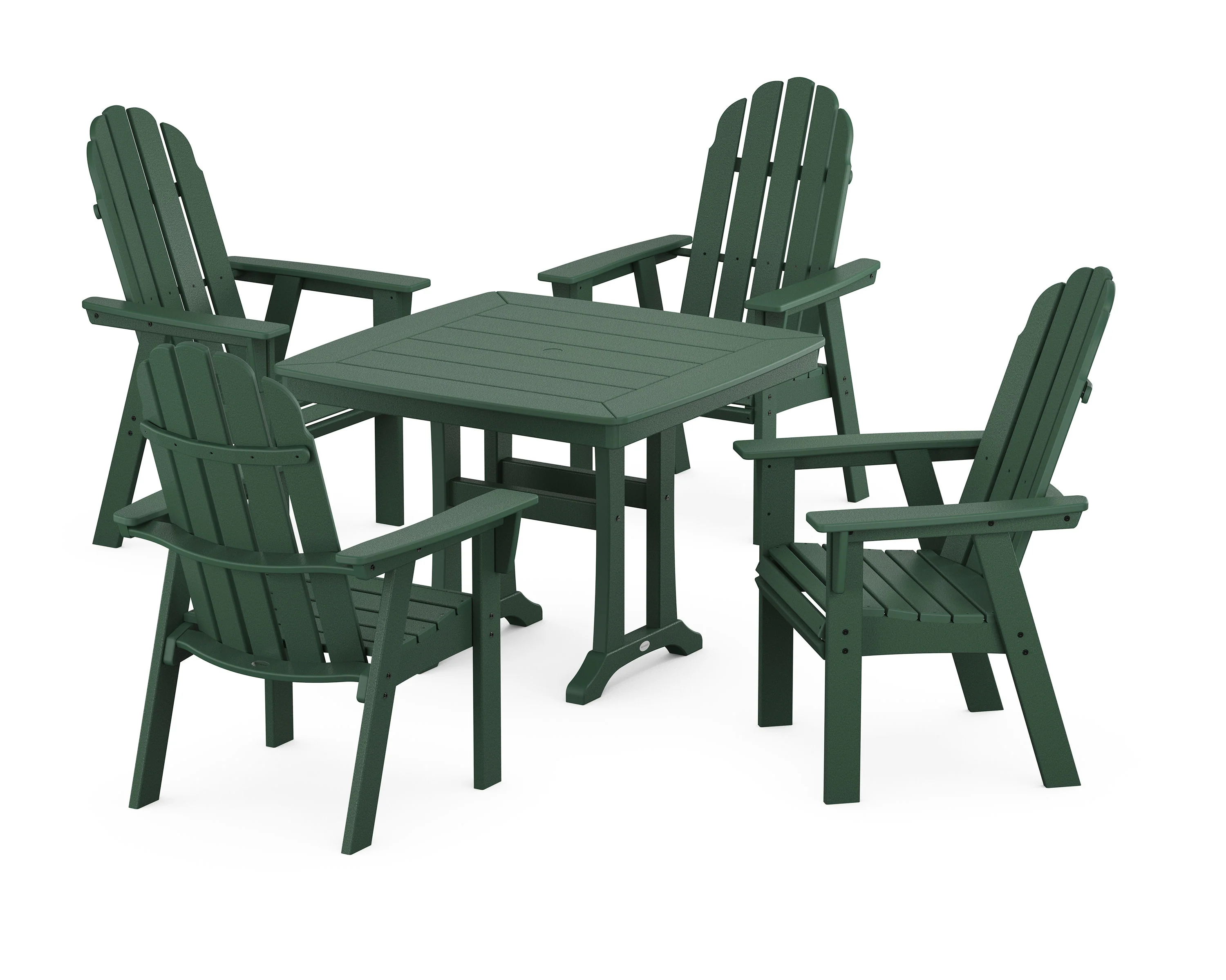 Vineyard Adirondack 5-Piece Dining Set with Trestle Legs - Image 11