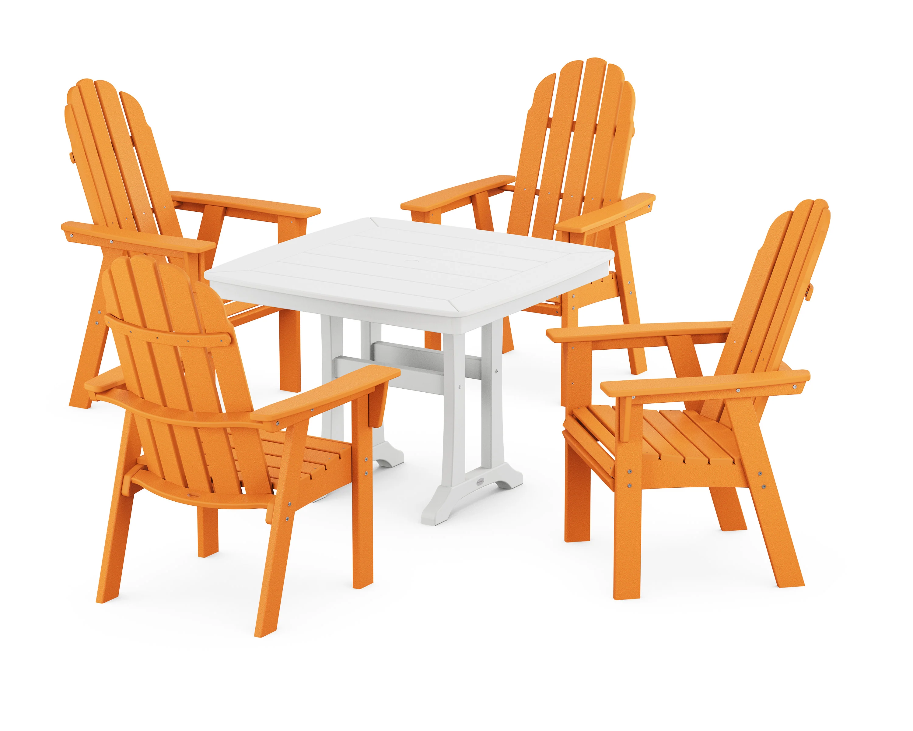 Vineyard Adirondack 5-Piece Dining Set with Trestle Legs - Image 13