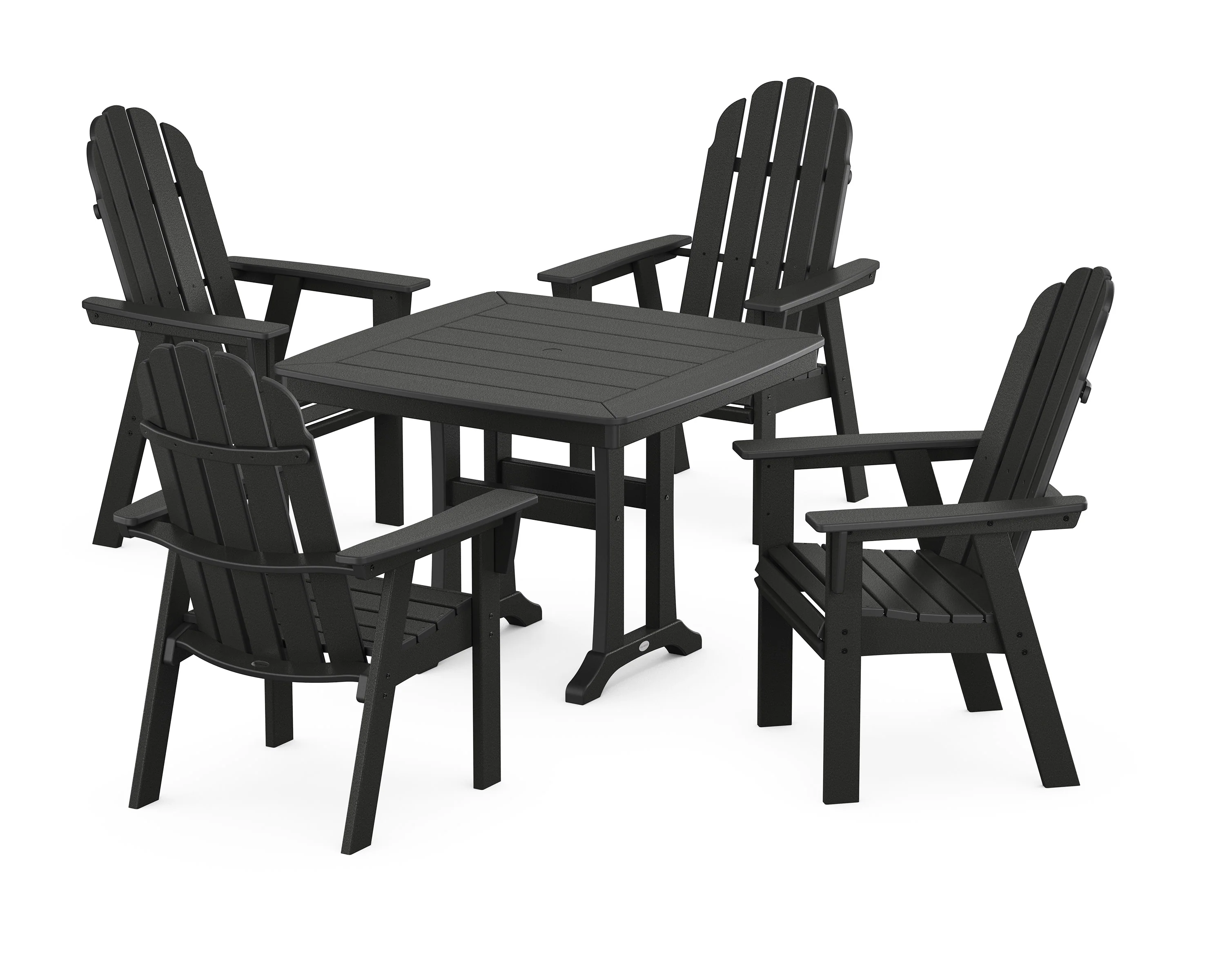 Vineyard Adirondack 5-Piece Dining Set with Trestle Legs - Image 18