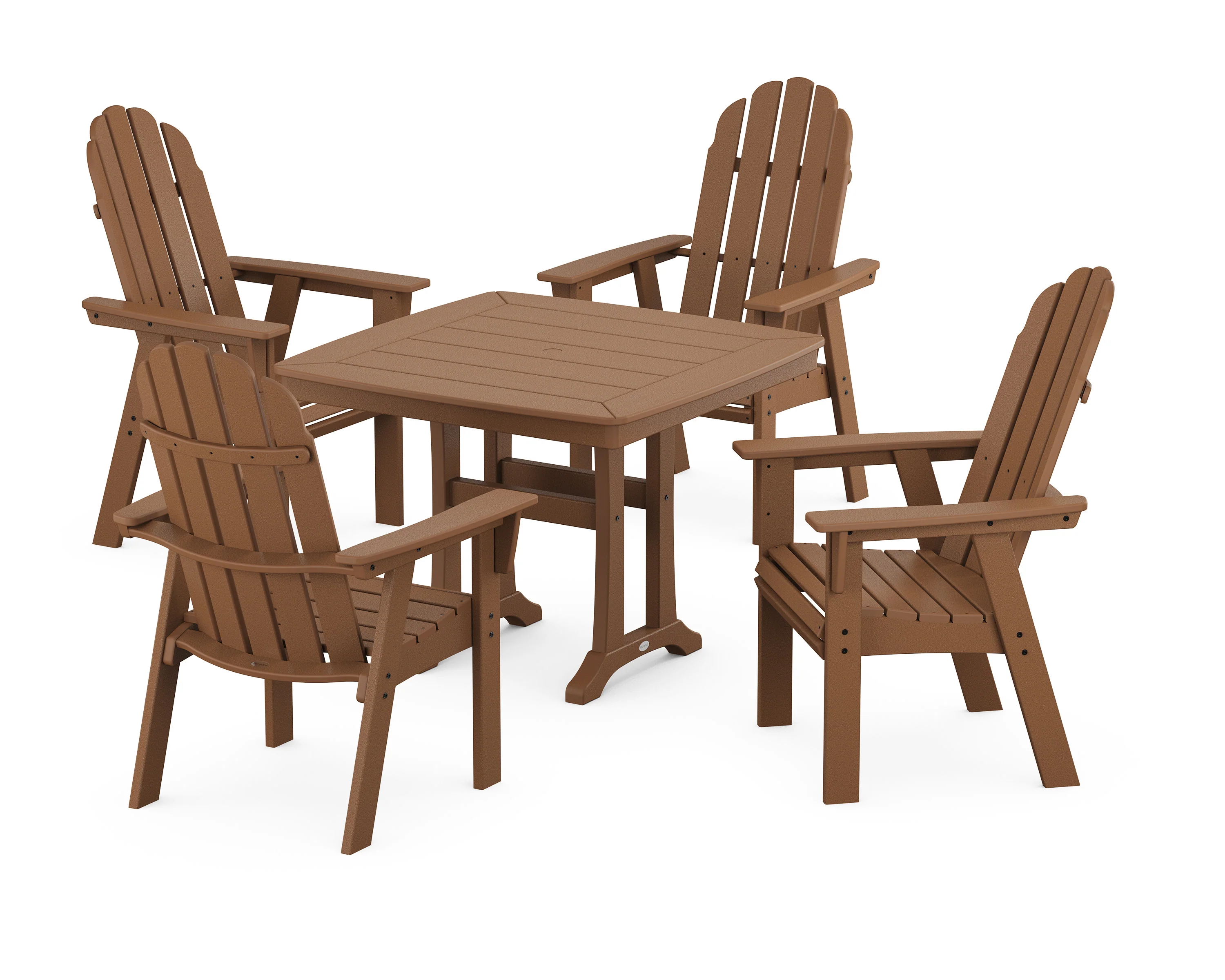 Vineyard Adirondack 5-Piece Dining Set with Trestle Legs - Image 19