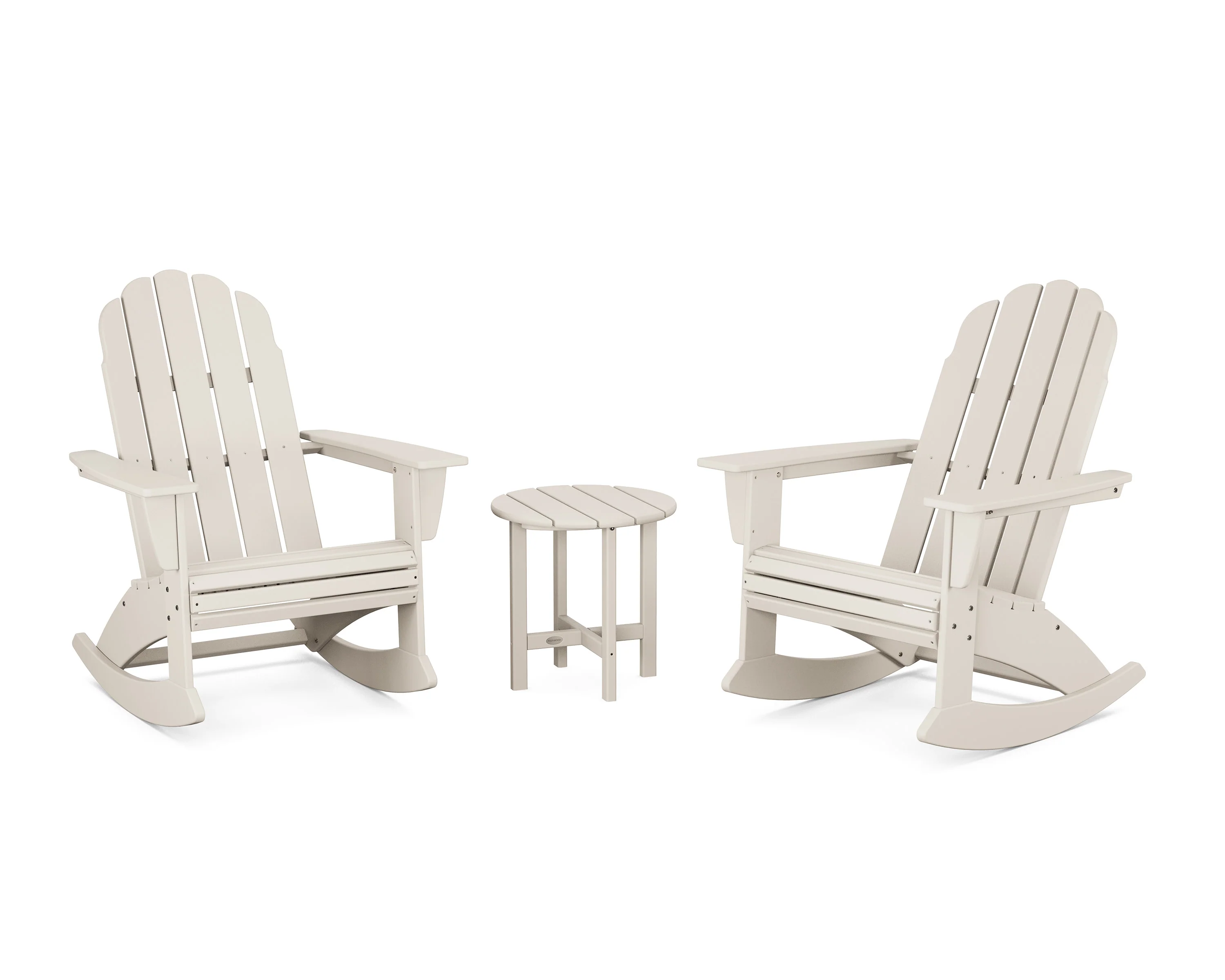 Vineyard Curveback 3-Piece Adirondack Rocking Chair Set - Image 12