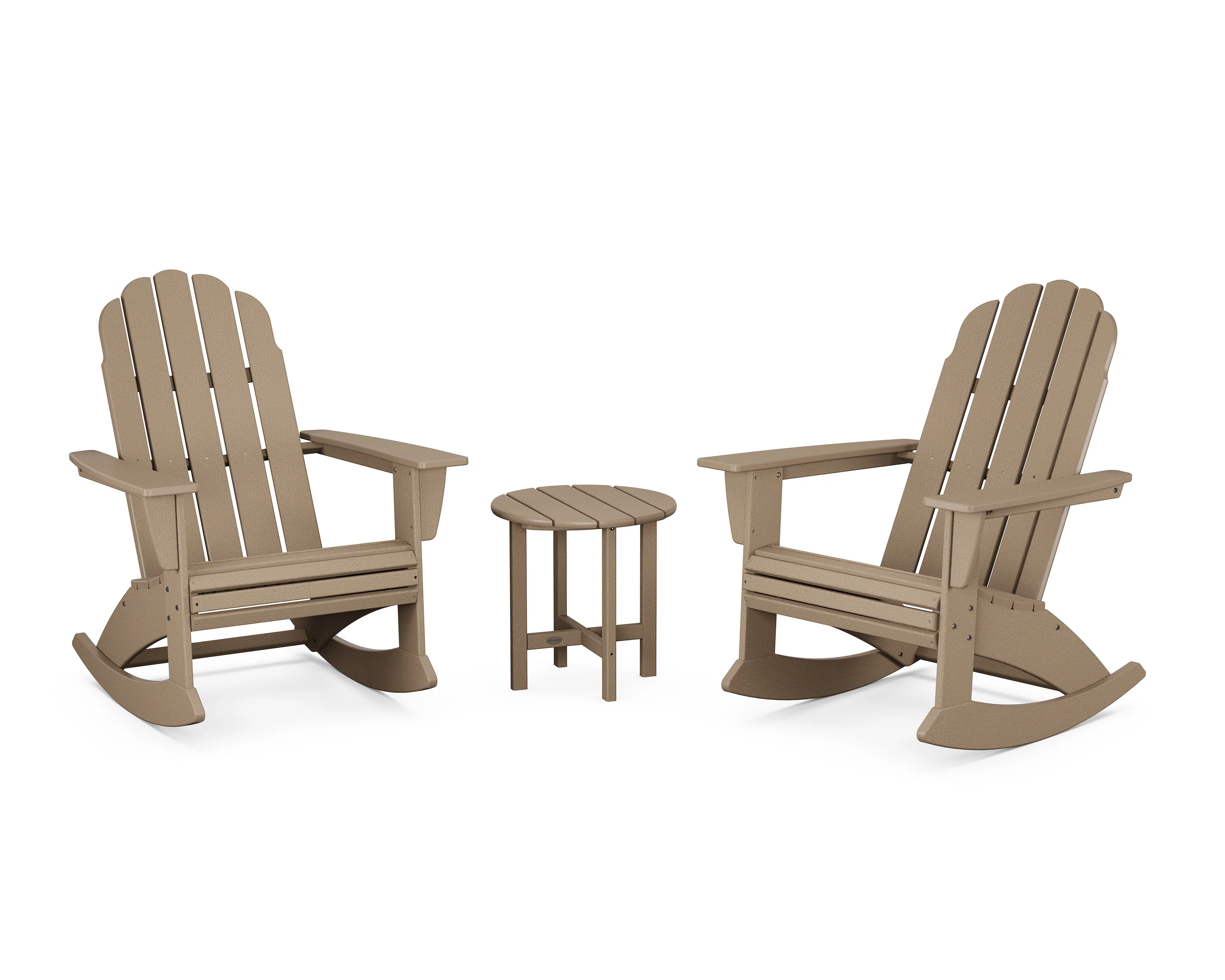 Vineyard Curveback 3-Piece Adirondack Rocking Chair Set - Image 14