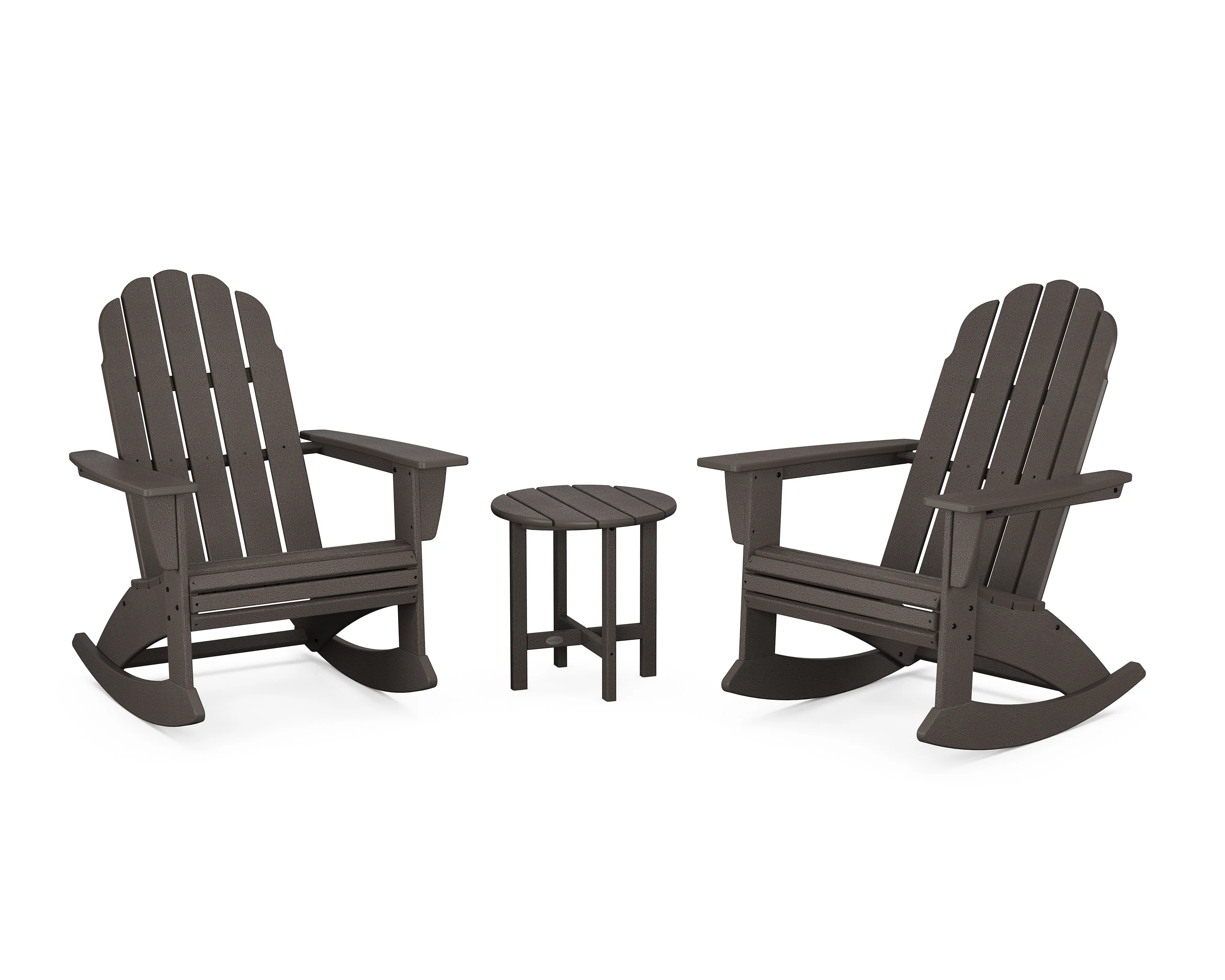 Vineyard Curveback 3-Piece Adirondack Rocking Chair Set - Image 15