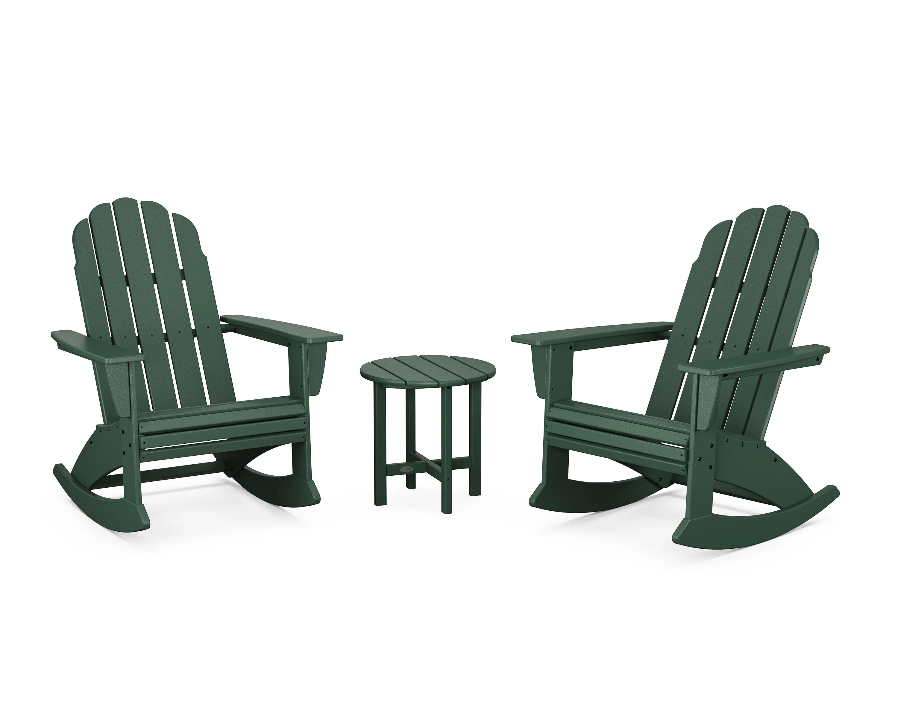 Vineyard Curveback 3-Piece Adirondack Rocking Chair Set - Image 17