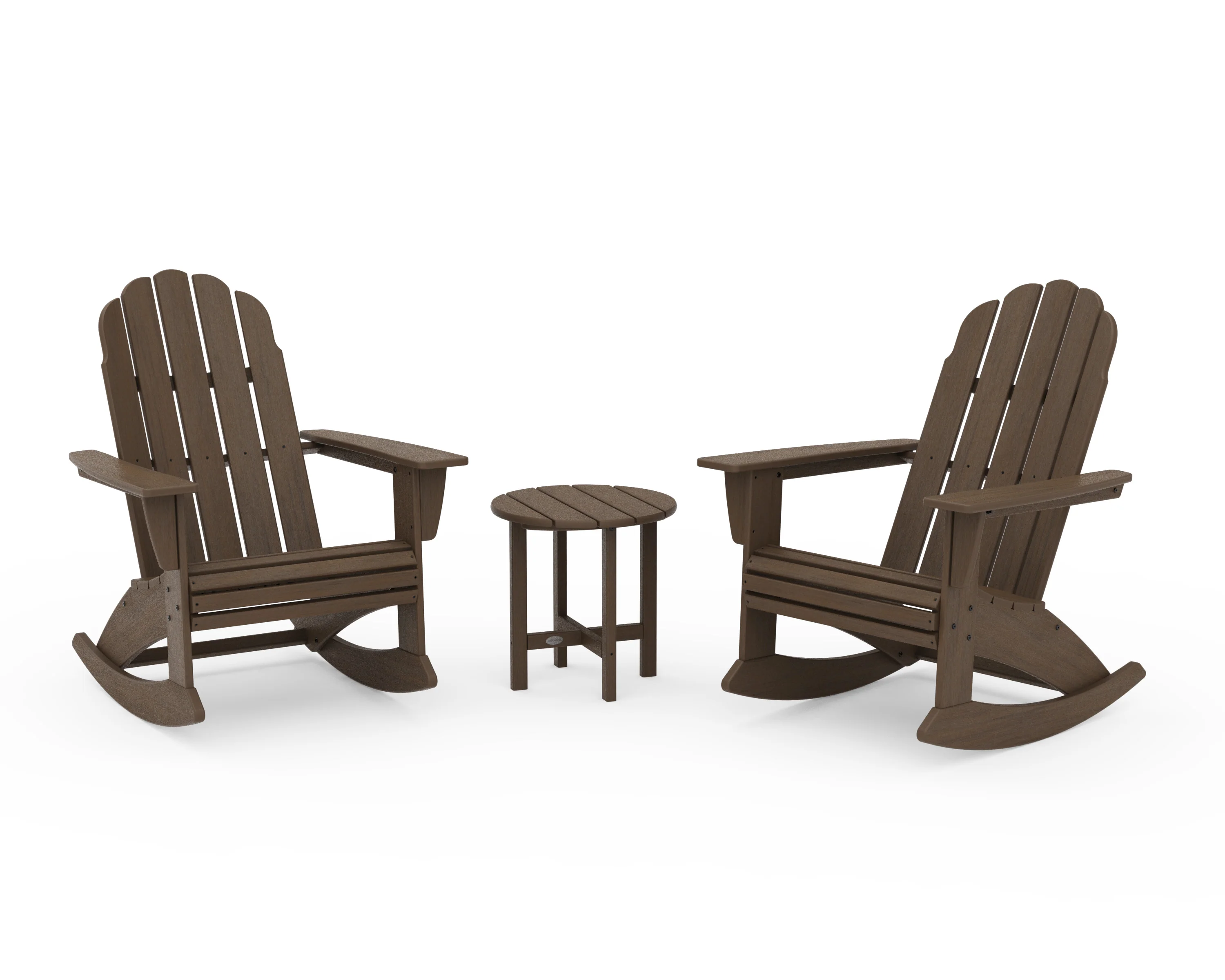 Vineyard Curveback 3-Piece Adirondack Rocking Chair Set - Image 19