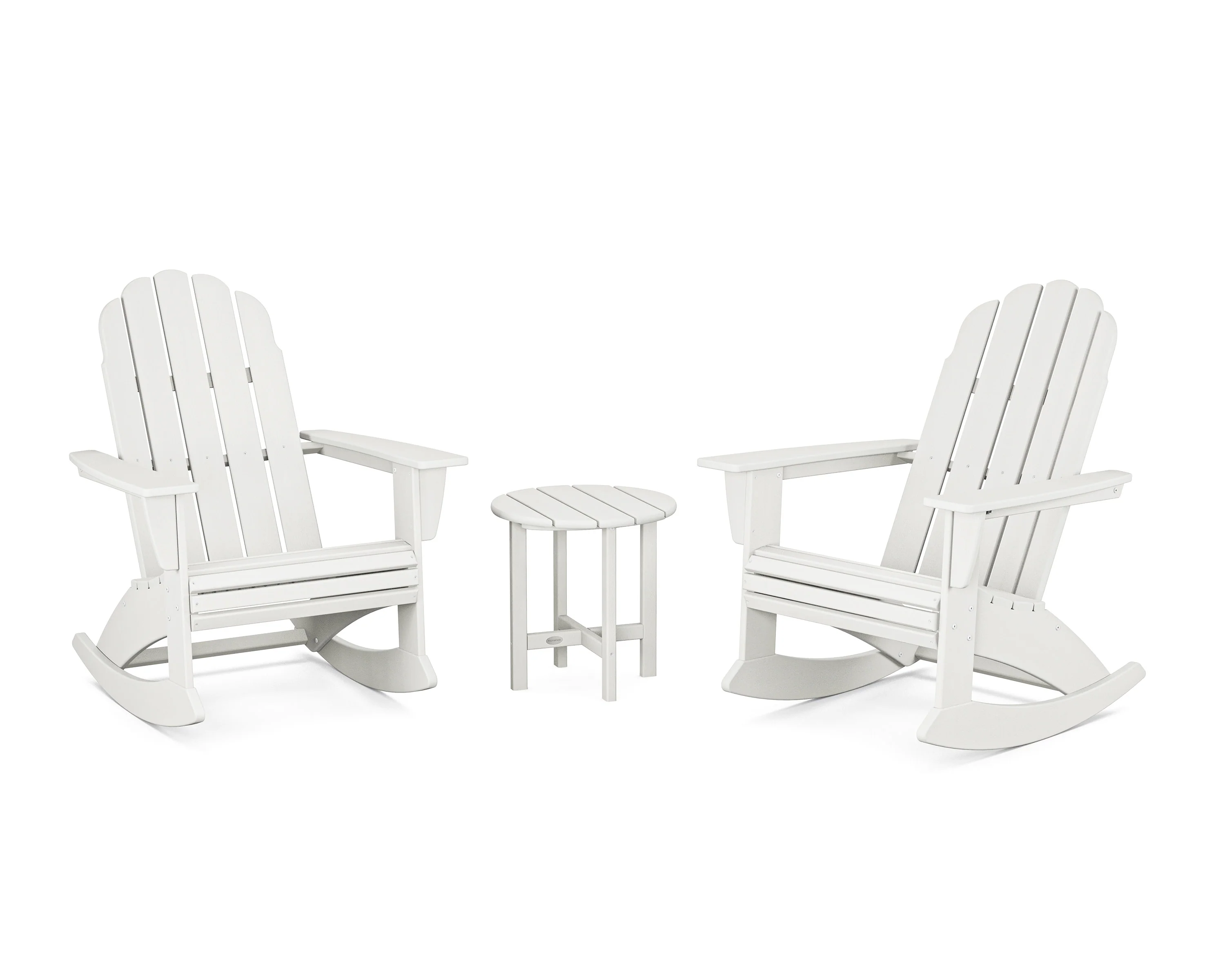 Vineyard Curveback 3-Piece Adirondack Rocking Chair Set - Image 3