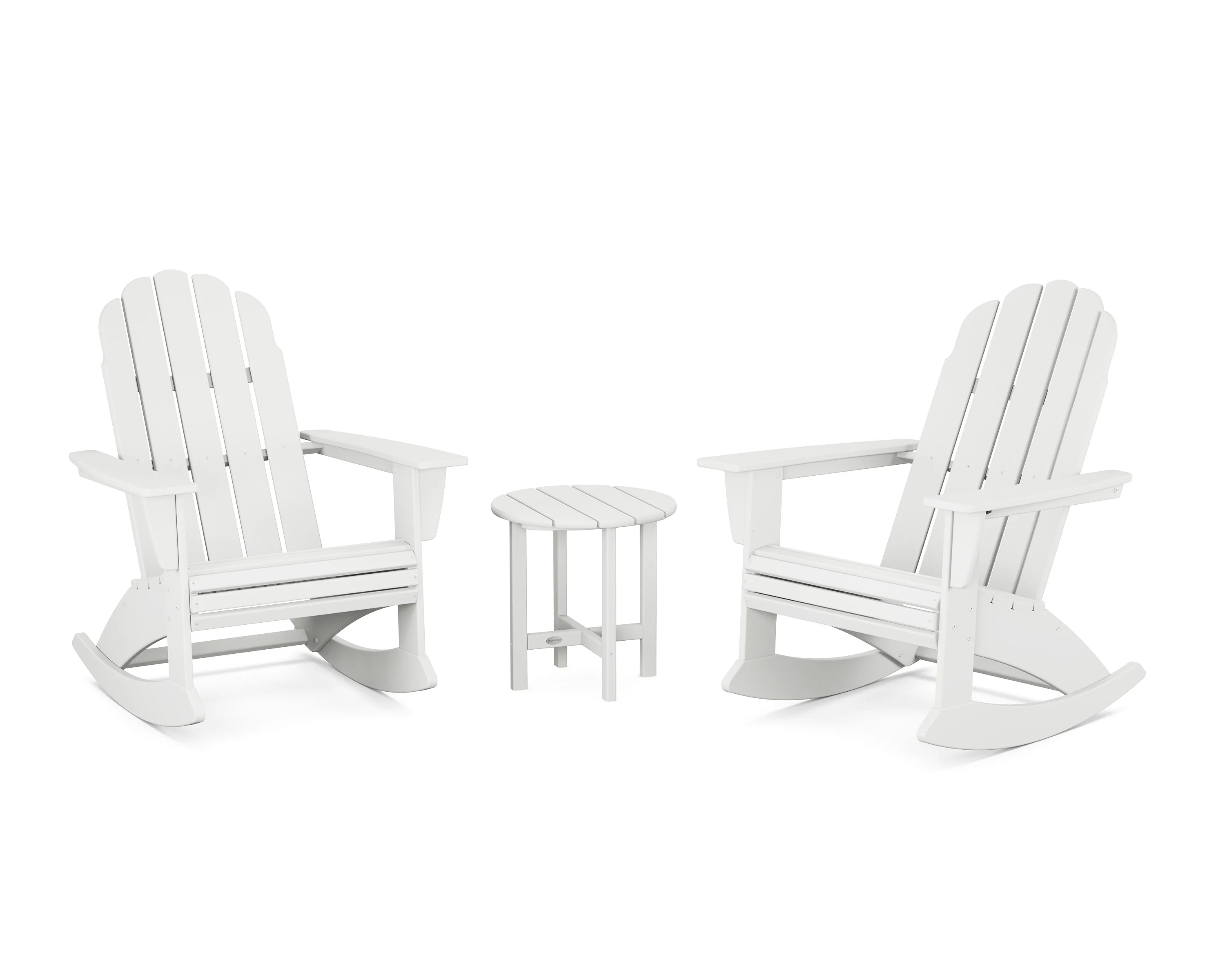 Vineyard Curveback 3-Piece Adirondack Rocking Chair Set - Image 8