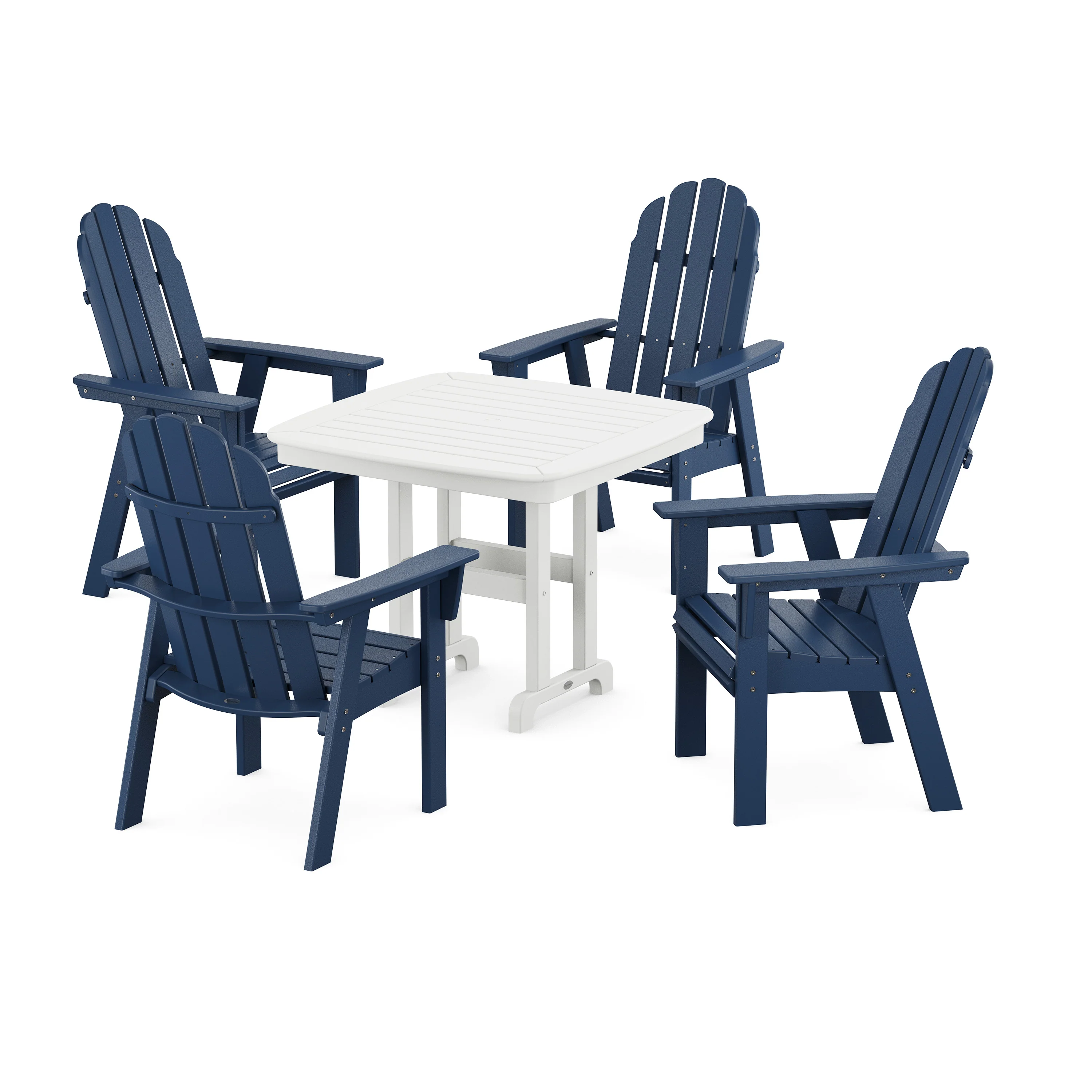 Vineyard Curveback Adirondack 5-Piece Dining Set - Image 17