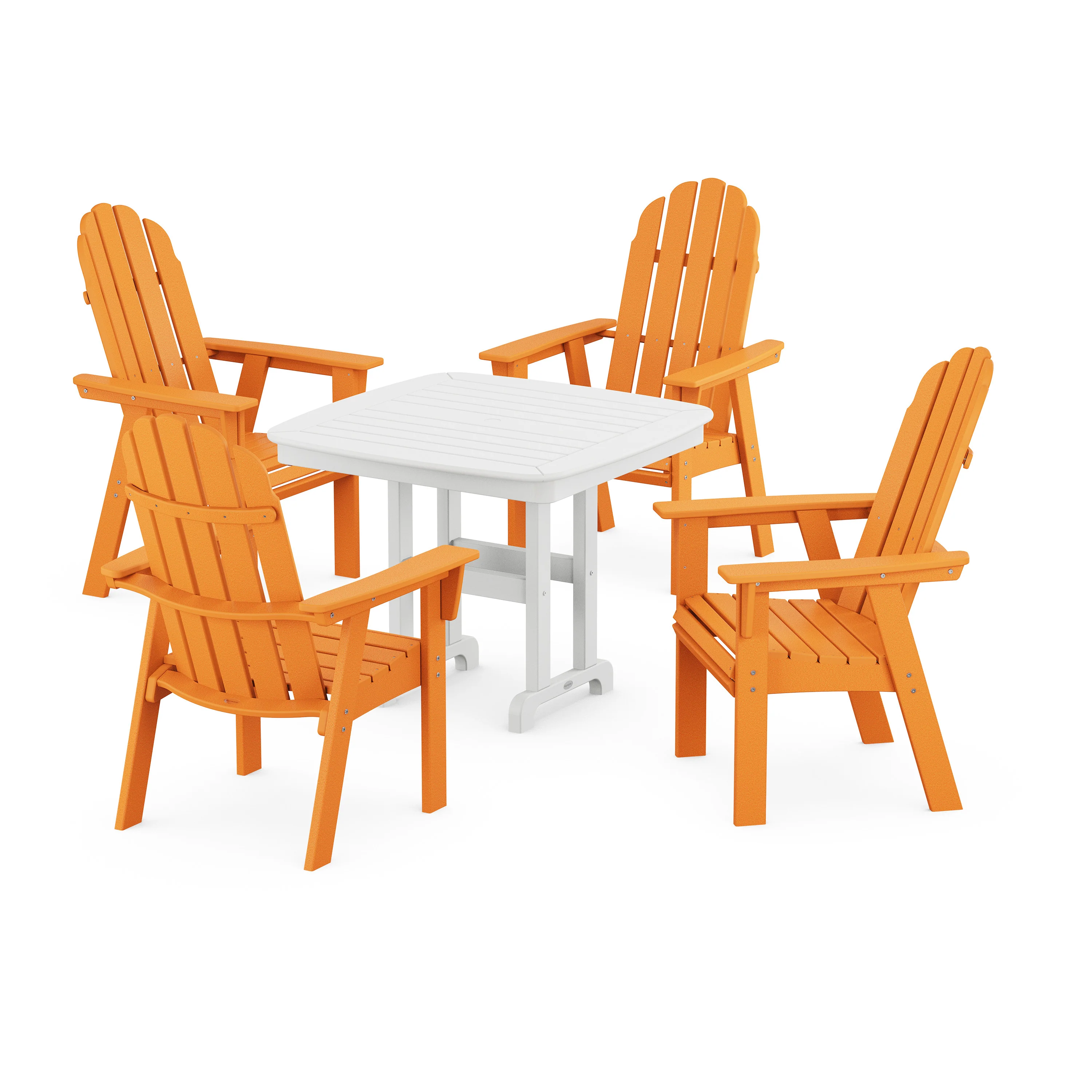 Vineyard Curveback Adirondack 5-Piece Dining Set - Image 19