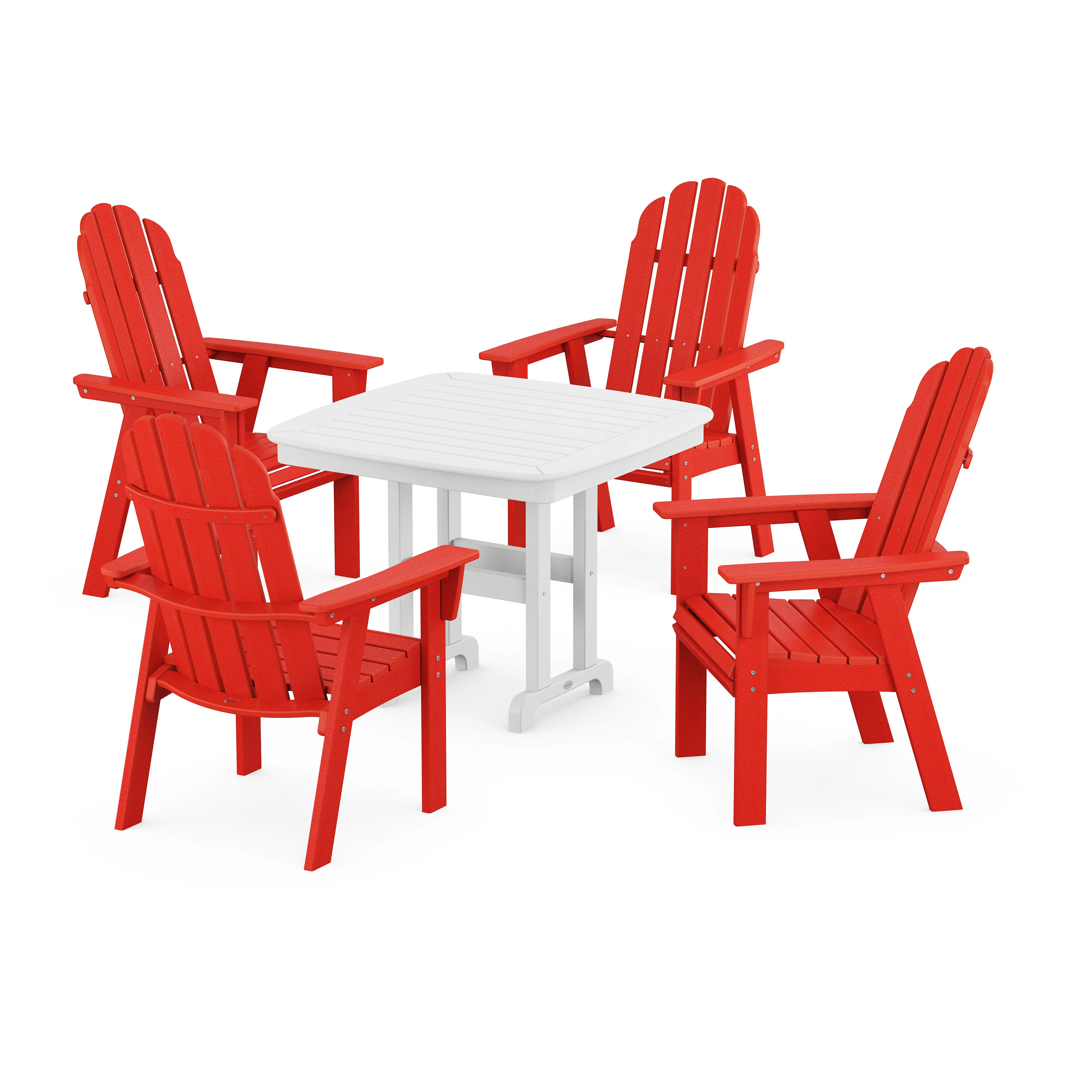Vineyard Curveback Adirondack 5-Piece Dining Set - Image 4