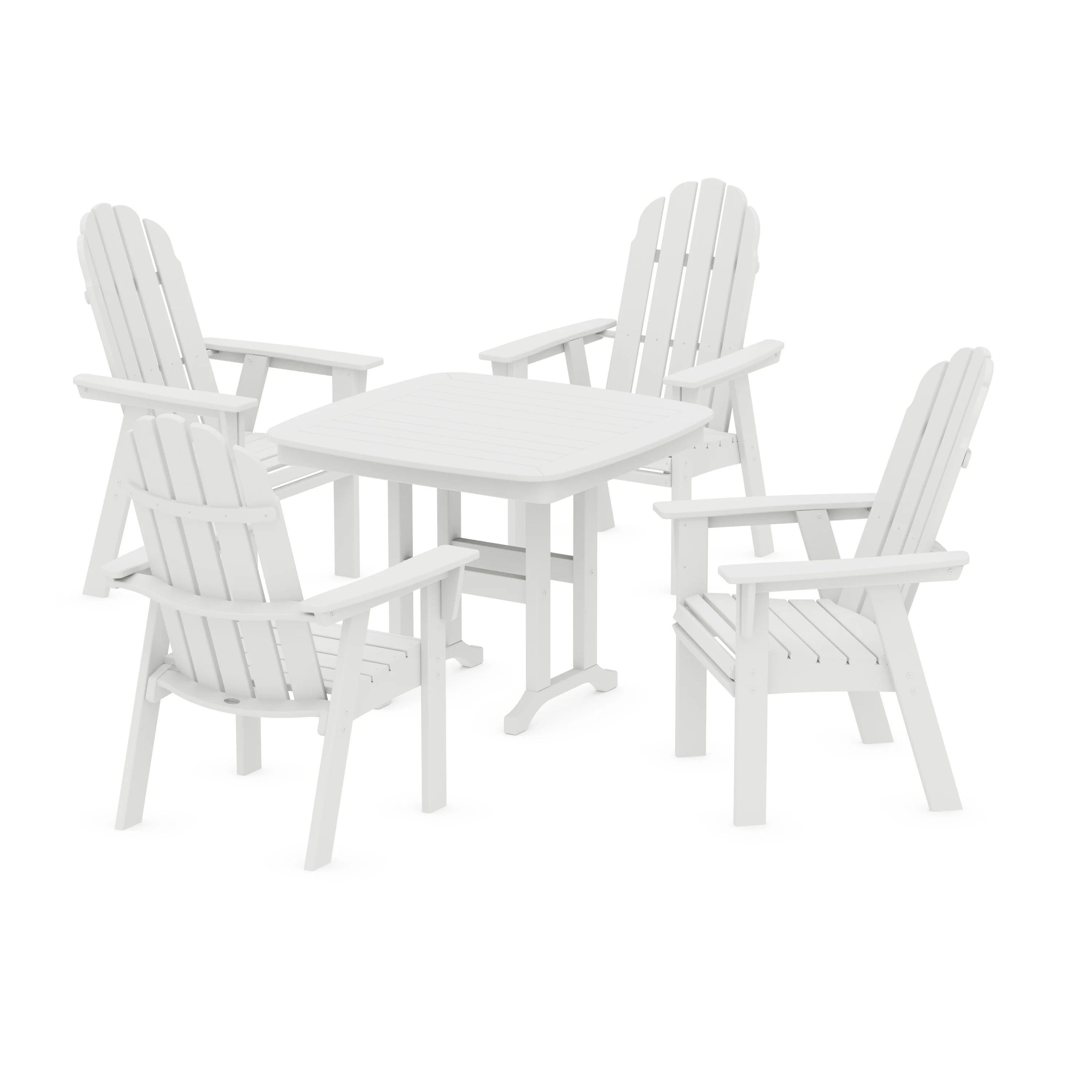 Vineyard Curveback Adirondack 5-Piece Dining Set - Image 8