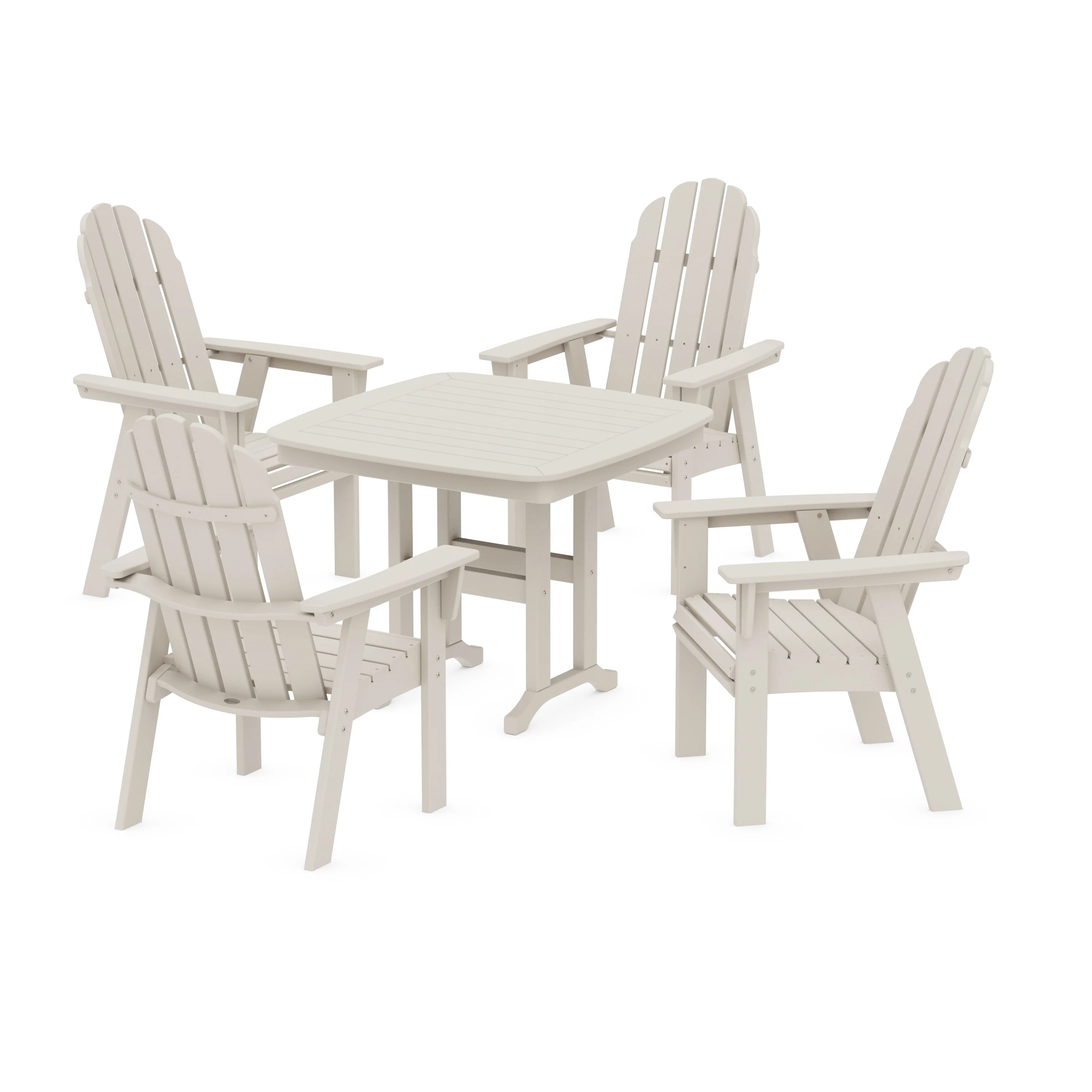 Vineyard Curveback Adirondack 5-Piece Dining Set - Image 9