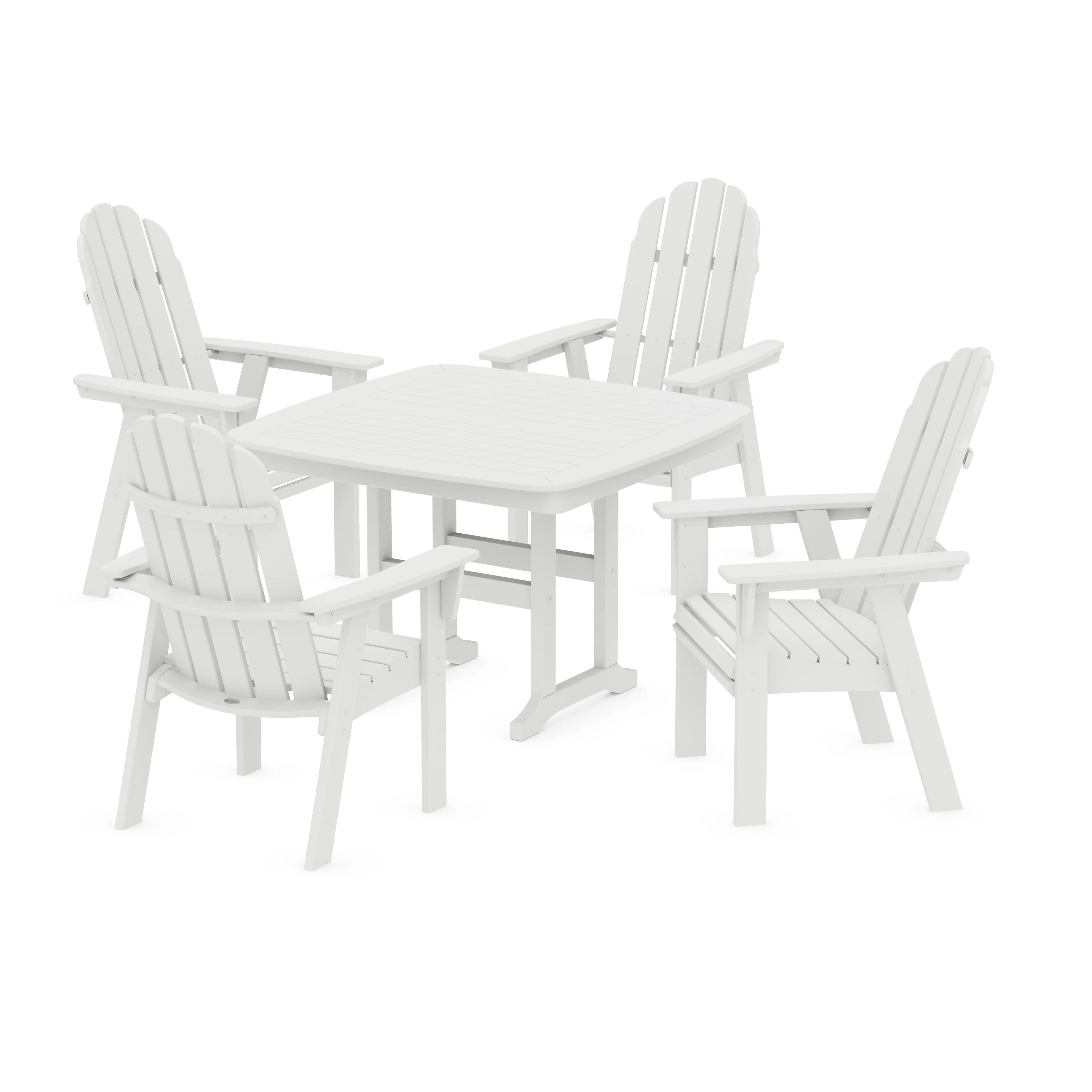 Vineyard Curveback Adirondack 5-Piece Dining Set - Image 10
