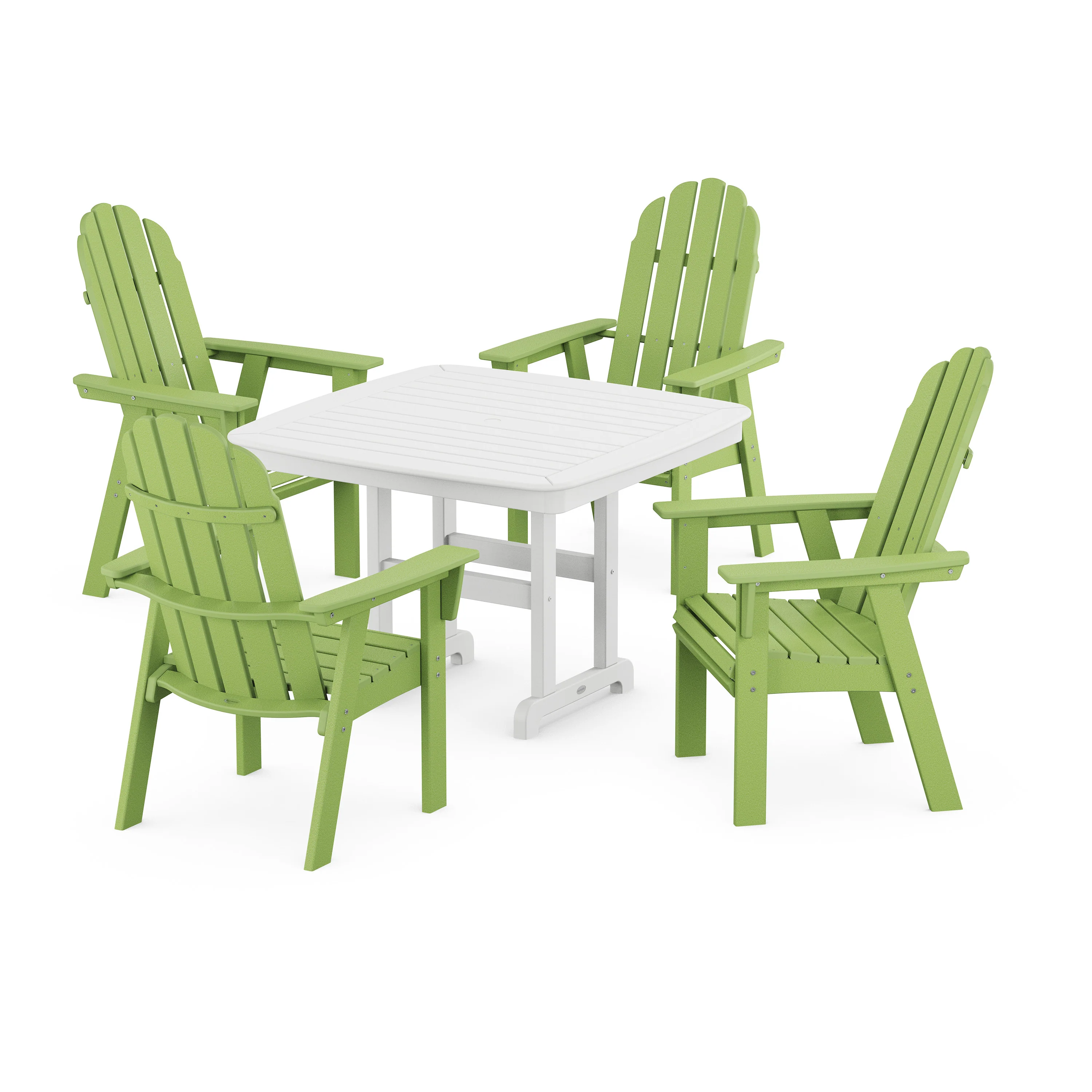 Vineyard Curveback Adirondack 5-Piece Dining Set - Image 13