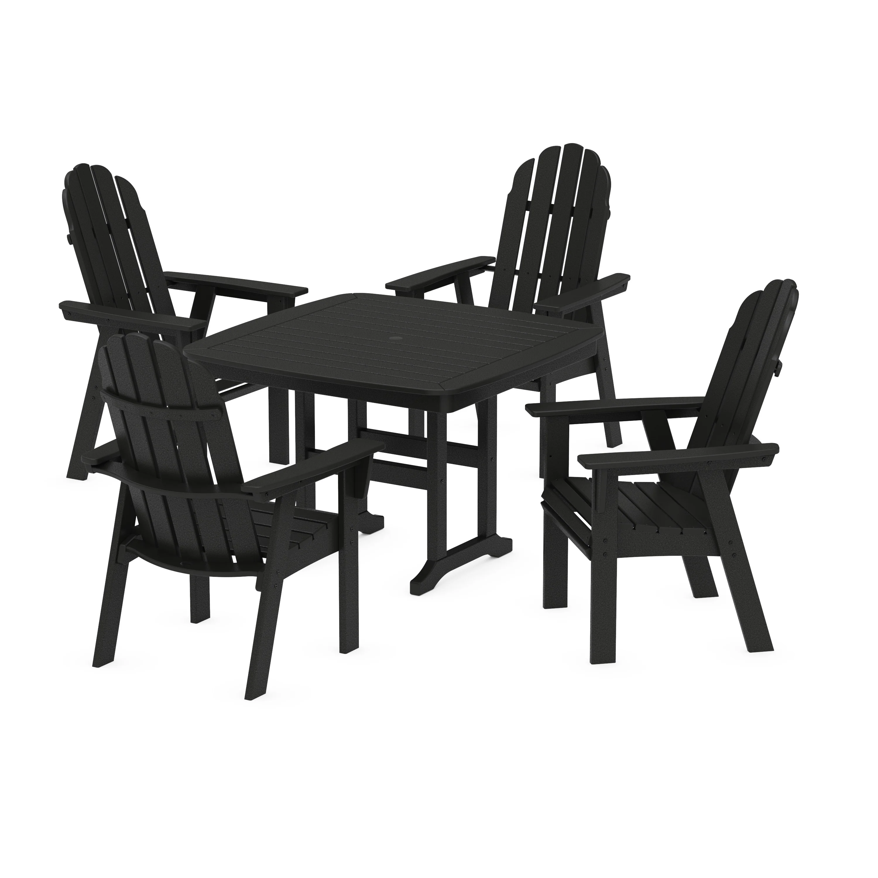 Vineyard Curveback Adirondack 5-Piece Dining Set - Image 14