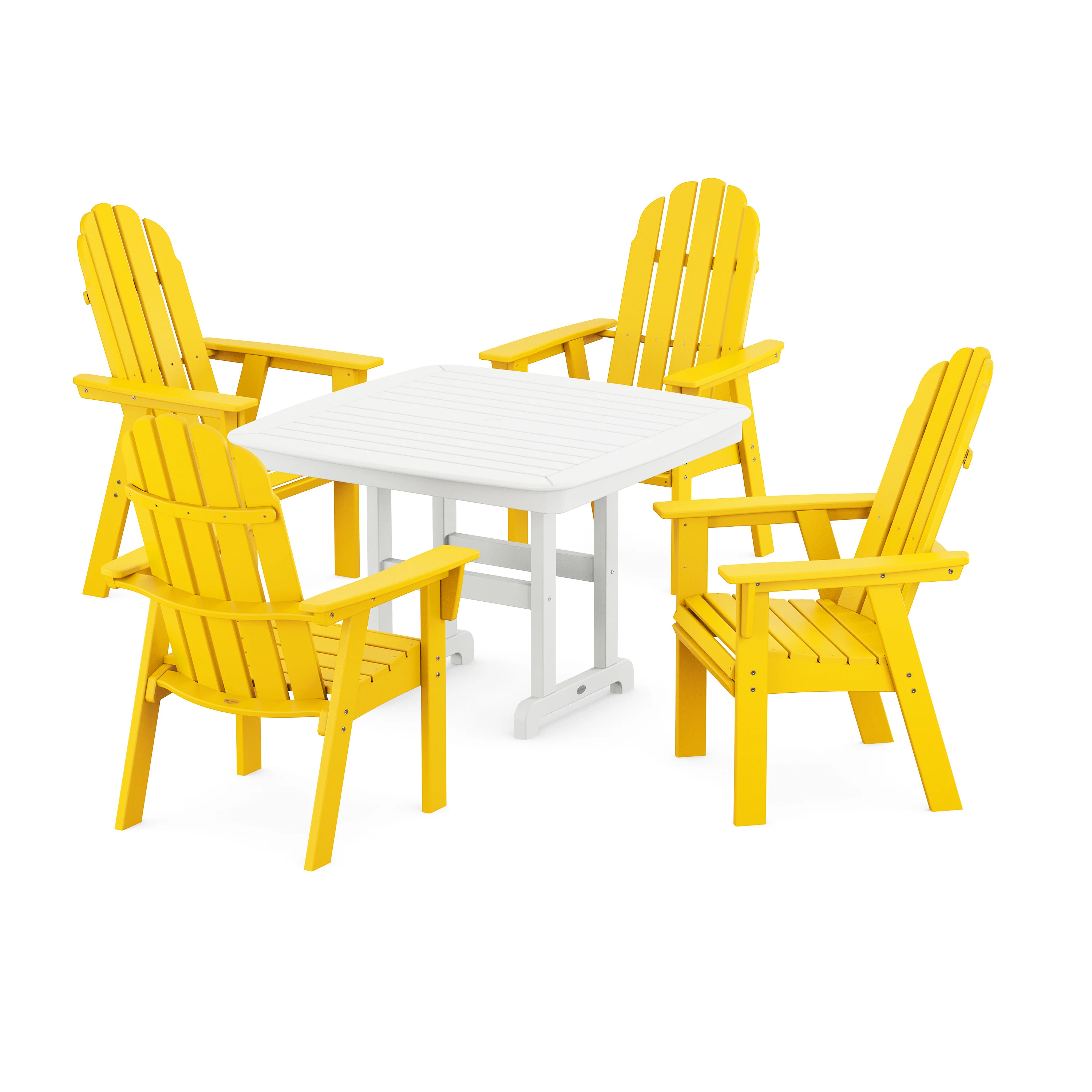 Vineyard Curveback Adirondack 5-Piece Dining Set - Image 16