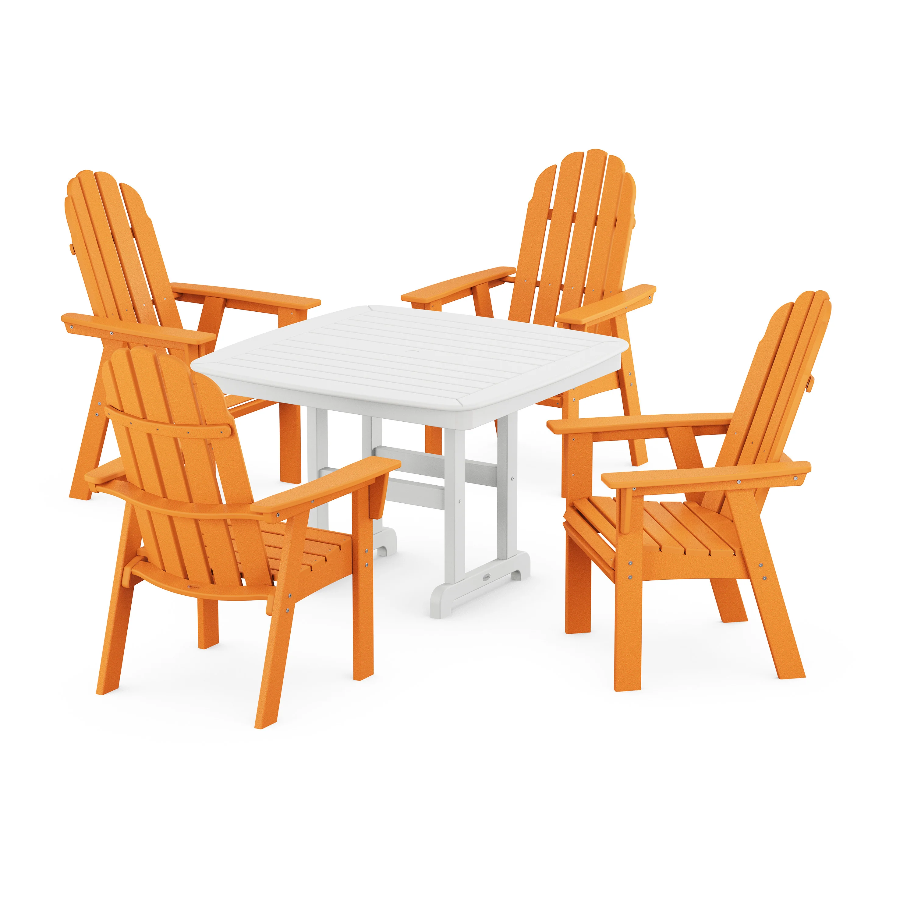 Vineyard Curveback Adirondack 5-Piece Dining Set - Image 17