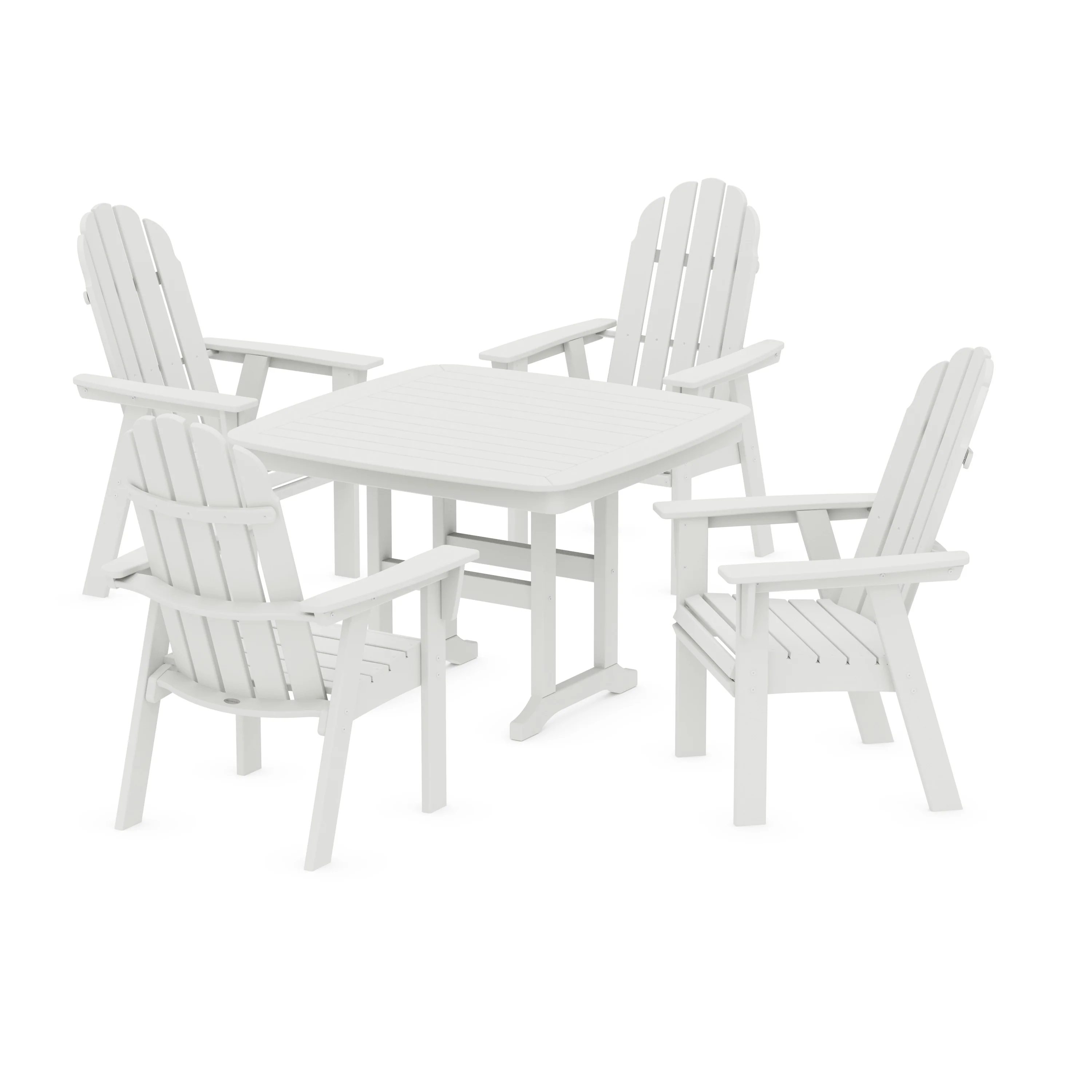 Vineyard Curveback Adirondack 5-Piece Dining Set - Image 19