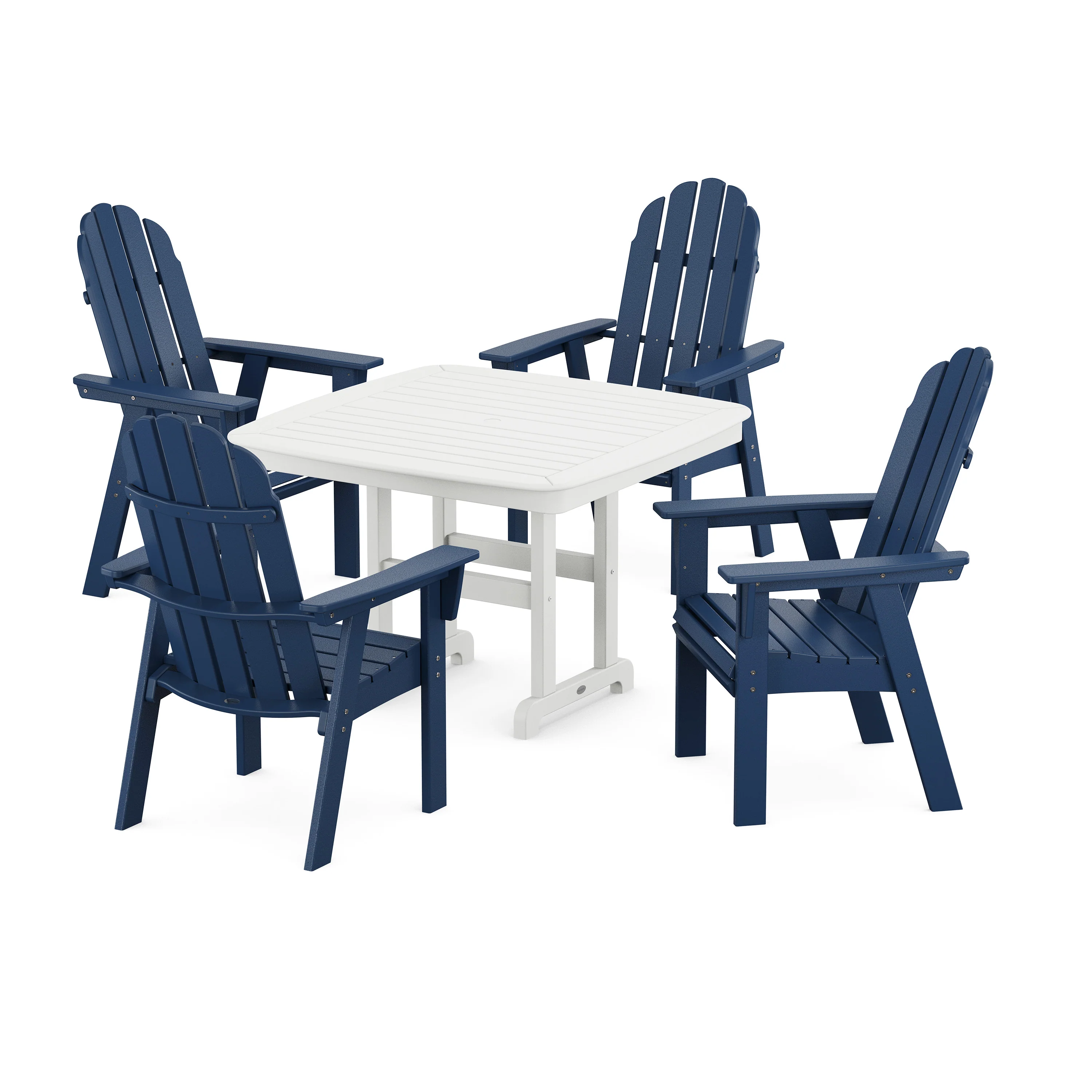 Vineyard Curveback Adirondack 5-Piece Dining Set - Image 6