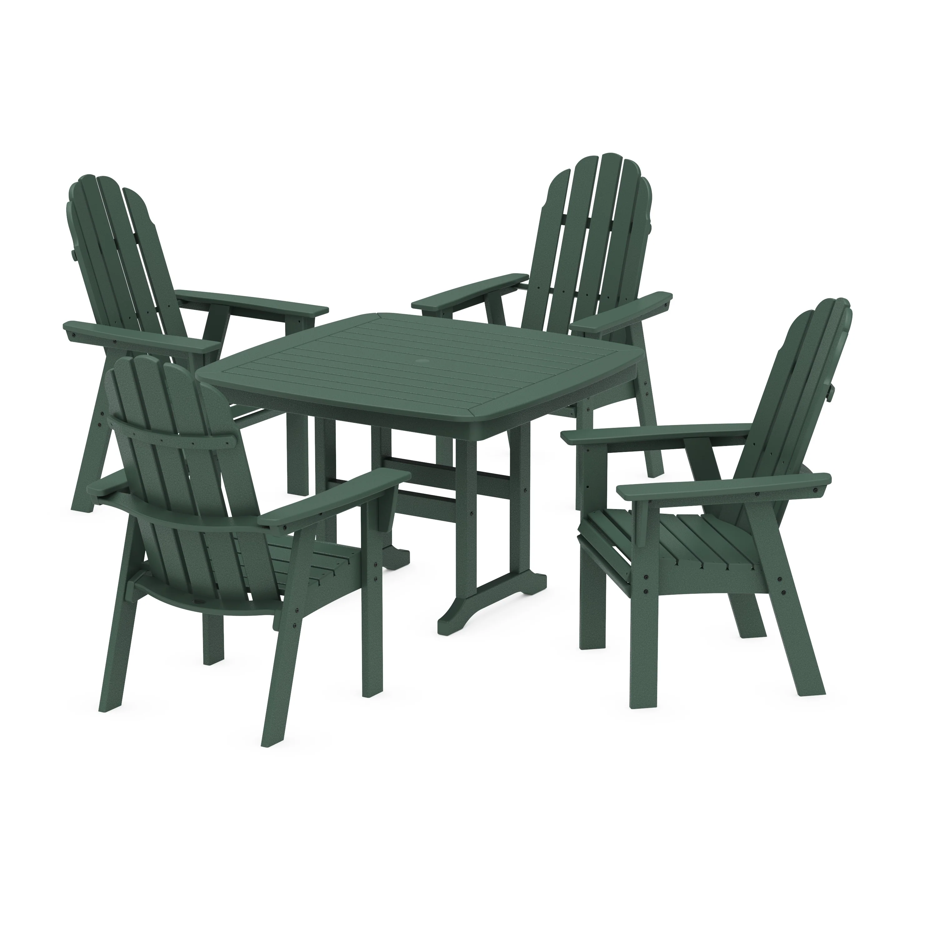 Vineyard Curveback Adirondack 5-Piece Dining Set - Image 8