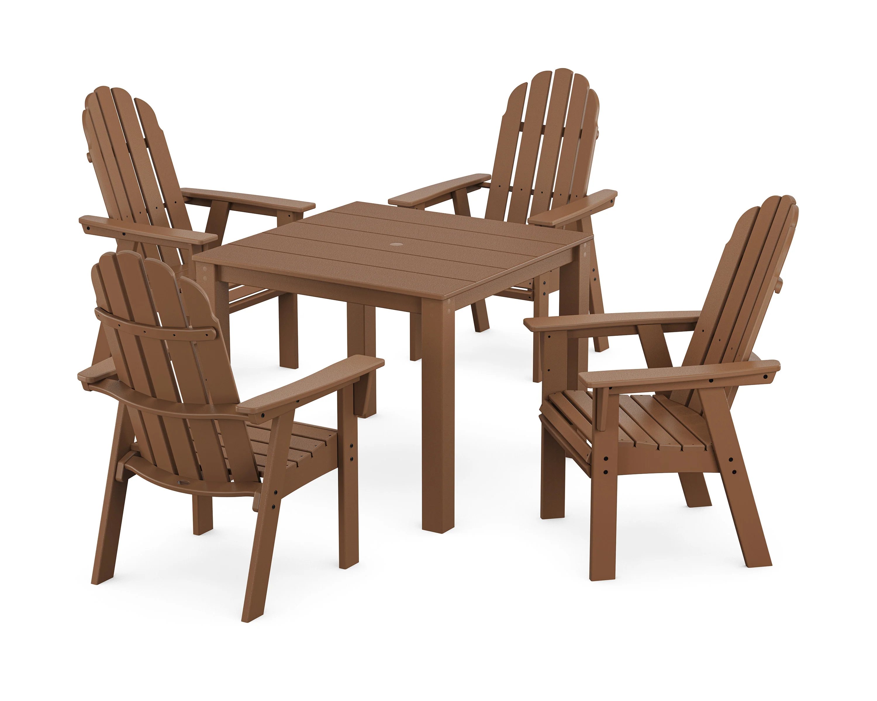 Vineyard Curveback Adirondack 5-Piece Parsons Dining Set - Image 5