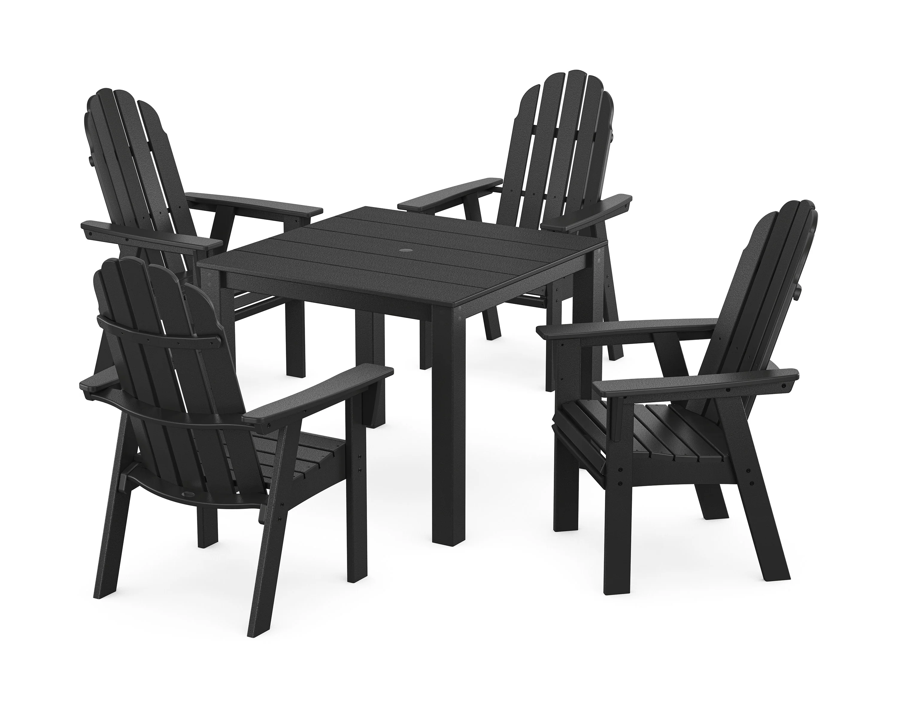 Vineyard Curveback Adirondack 5-Piece Parsons Dining Set - Image 6