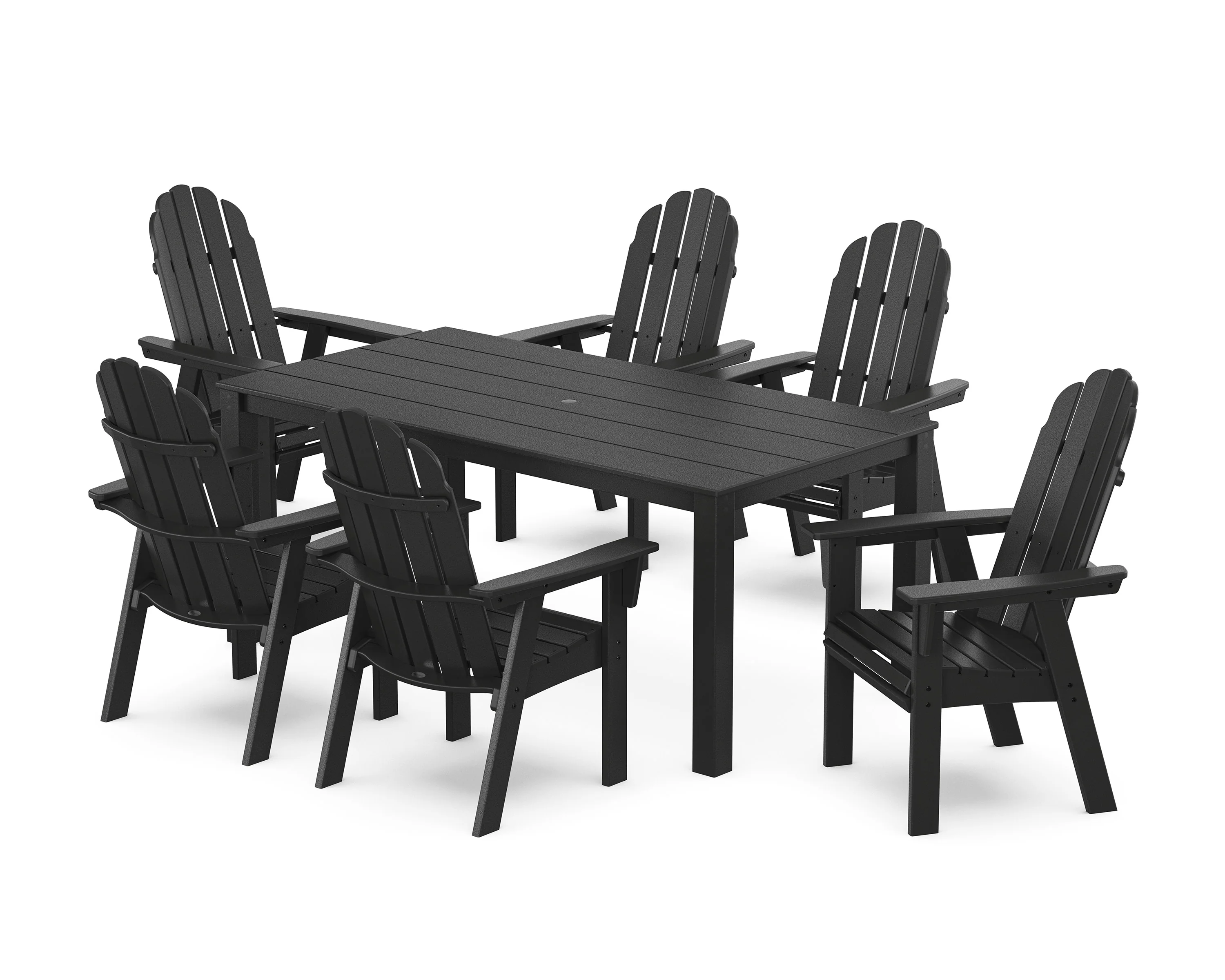 Vineyard Curveback Adirondack 7-Piece Parsons Dining Set - Image 6