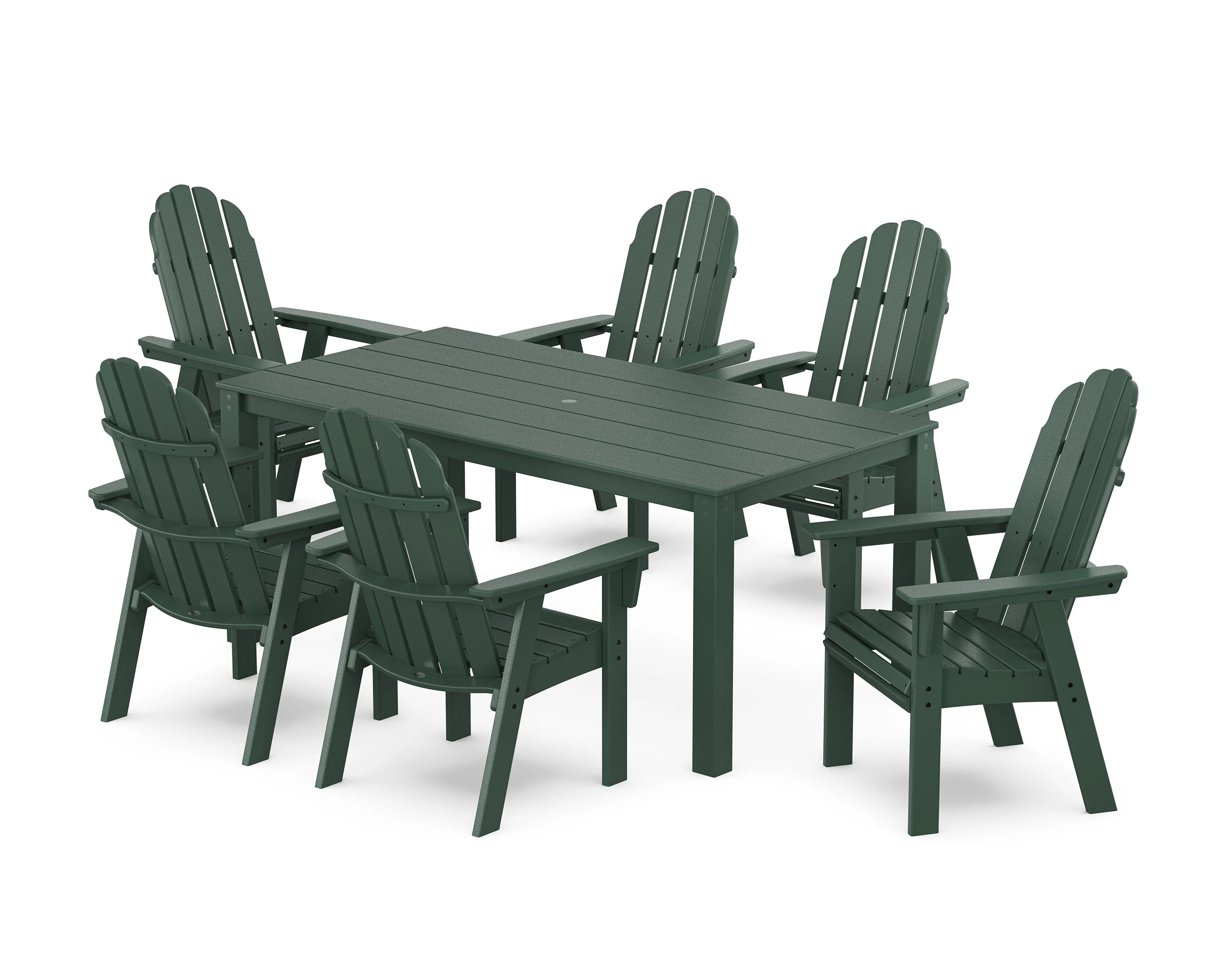Vineyard Curveback Adirondack 7-Piece Parsons Dining Set - Image 9