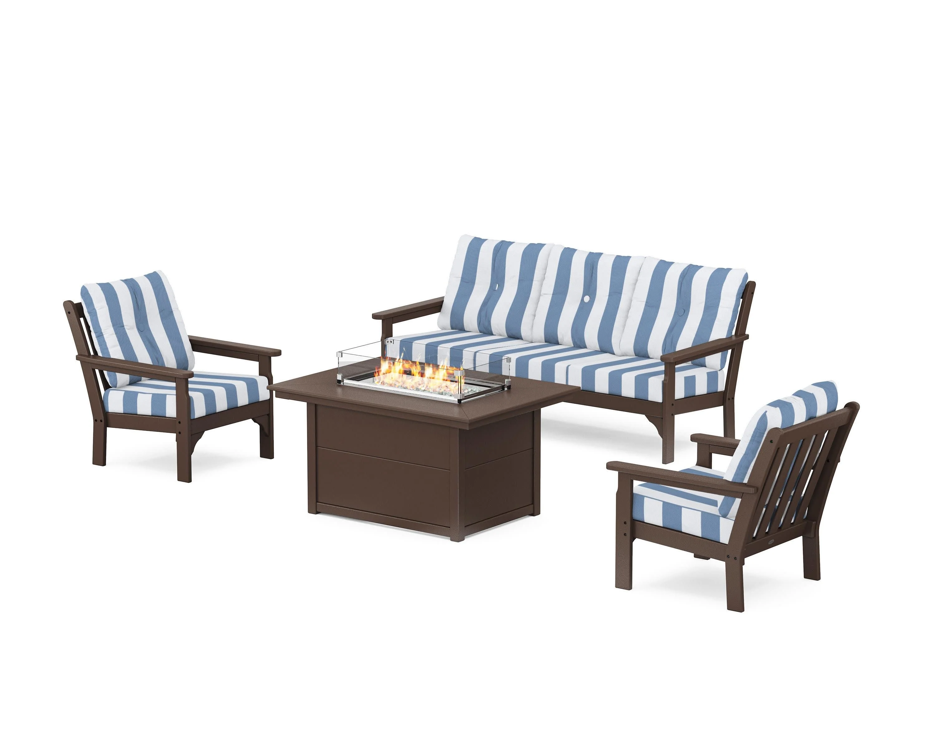 Vineyard Deep Seating Fire Pit Table Set - Image 10