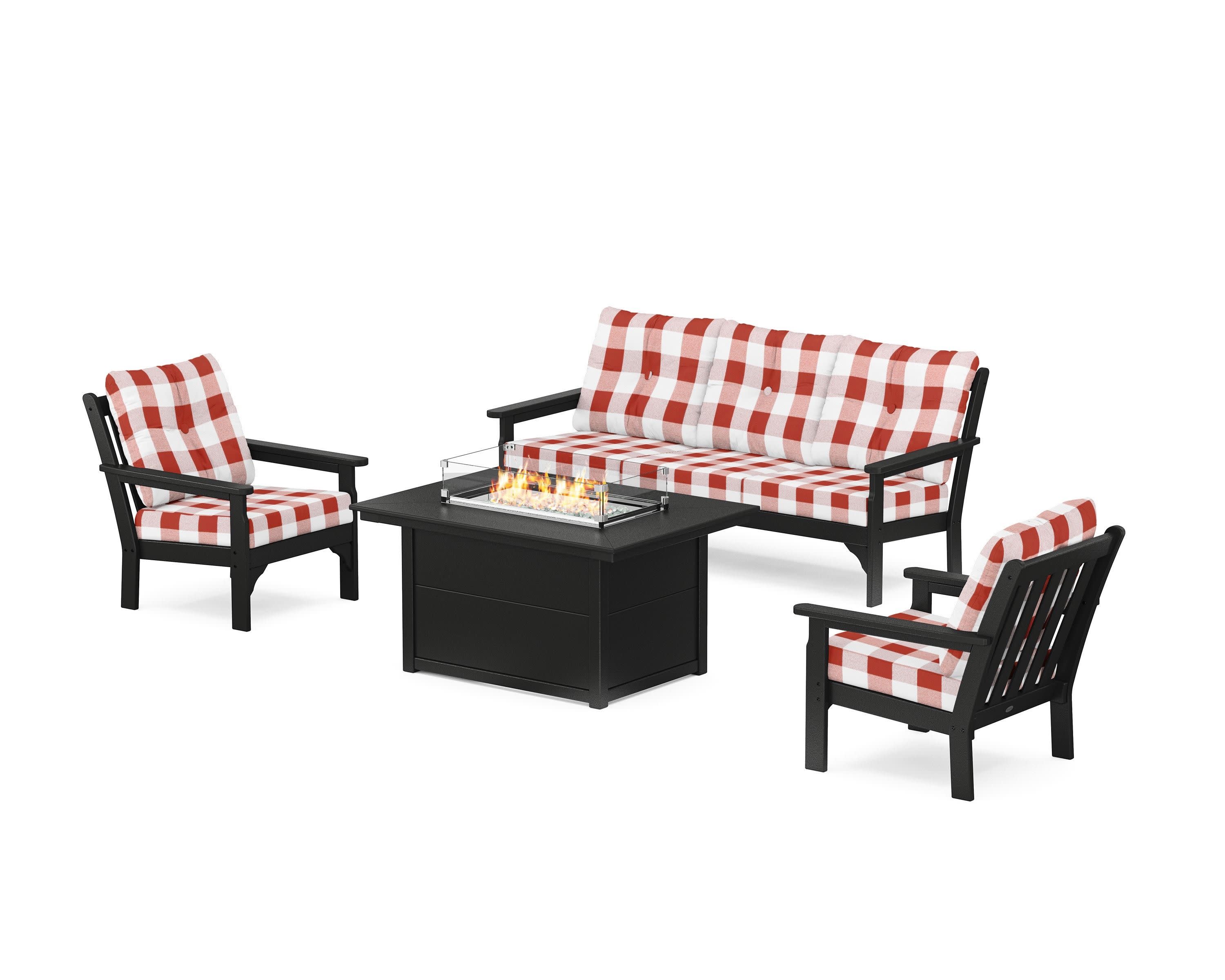 Vineyard Deep Seating Fire Pit Table Set - Image 101