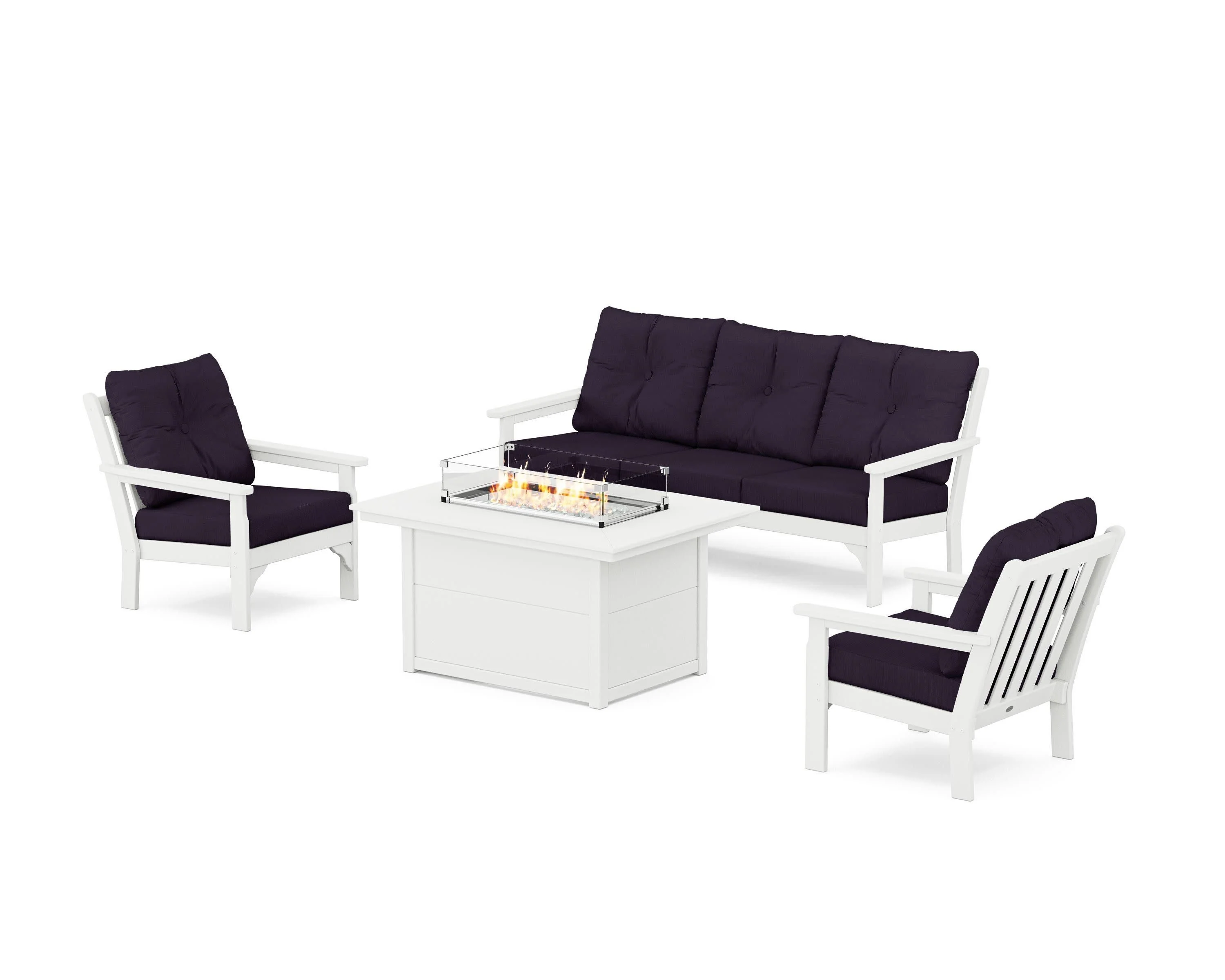 Vineyard Deep Seating Fire Pit Table Set - Image 102