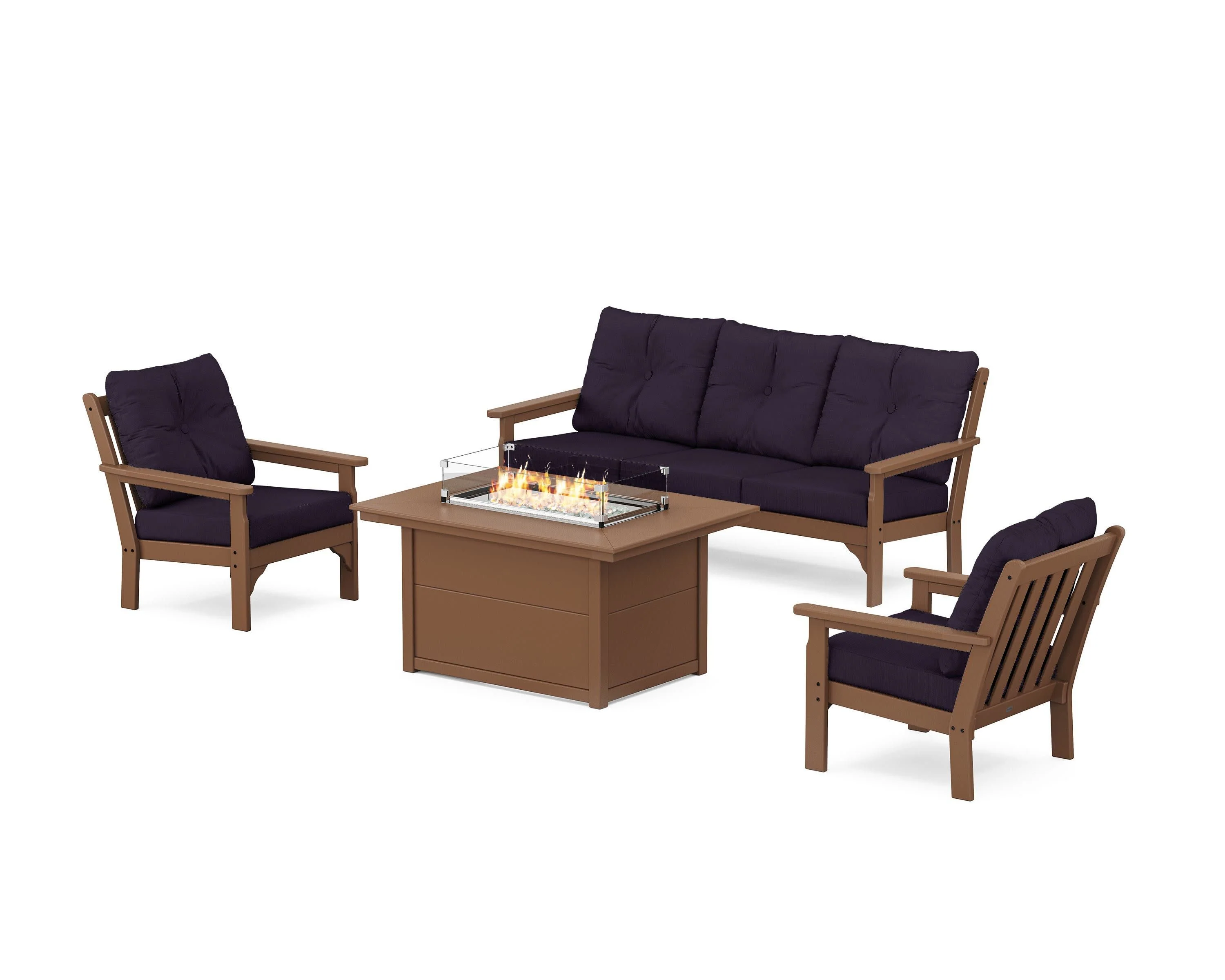 Vineyard Deep Seating Fire Pit Table Set - Image 103