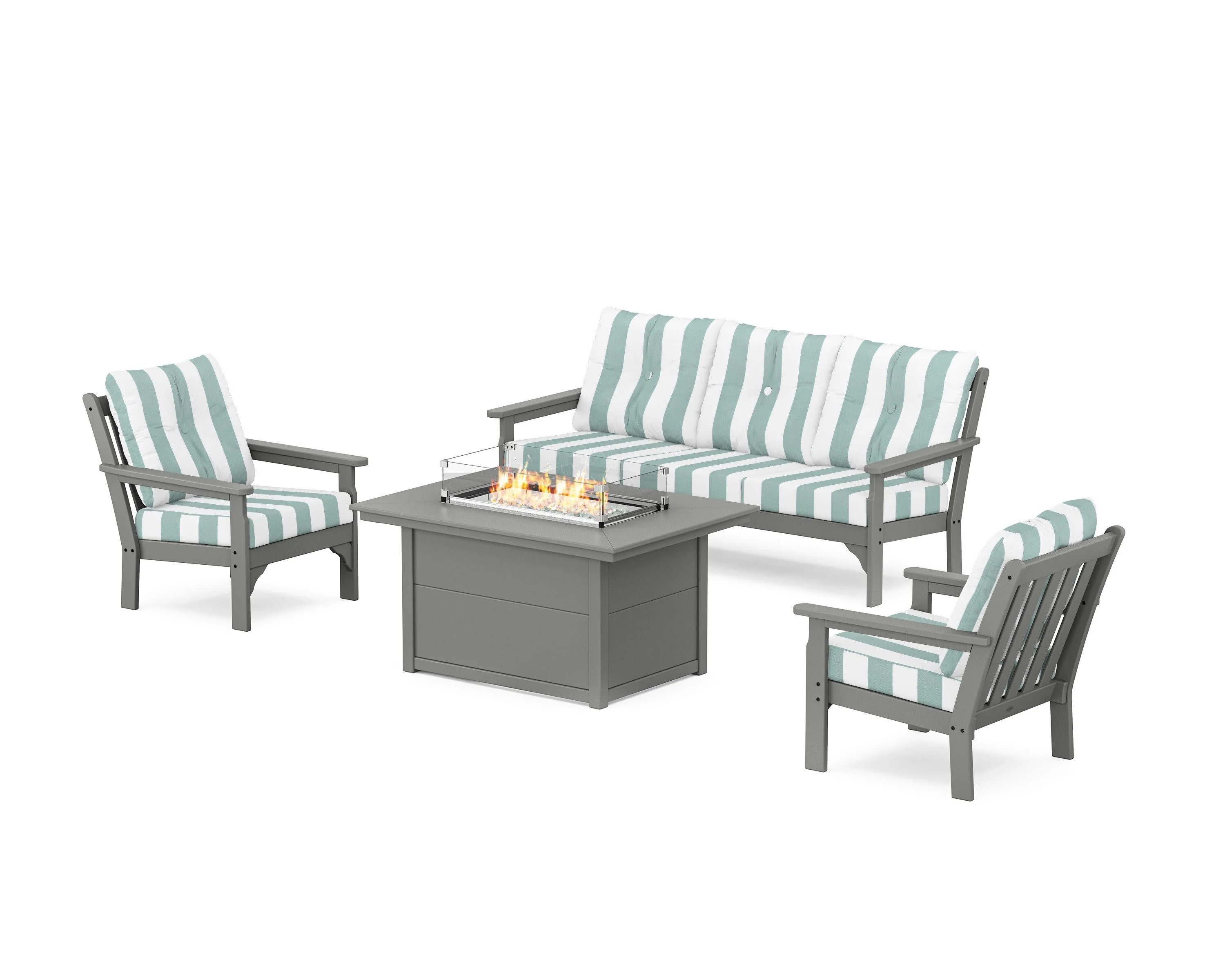 Vineyard Deep Seating Fire Pit Table Set - Image 104