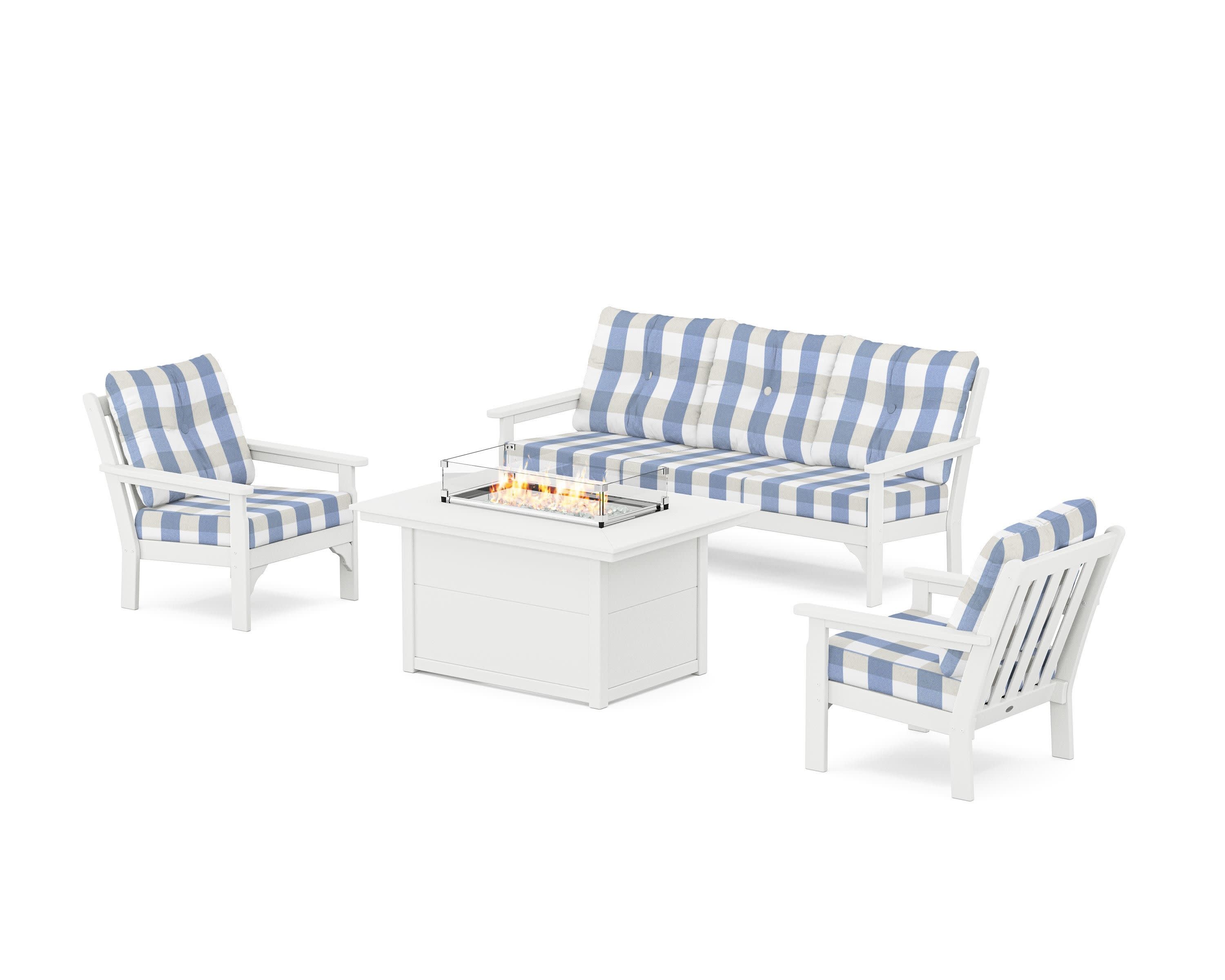 Vineyard Deep Seating Fire Pit Table Set - Image 105