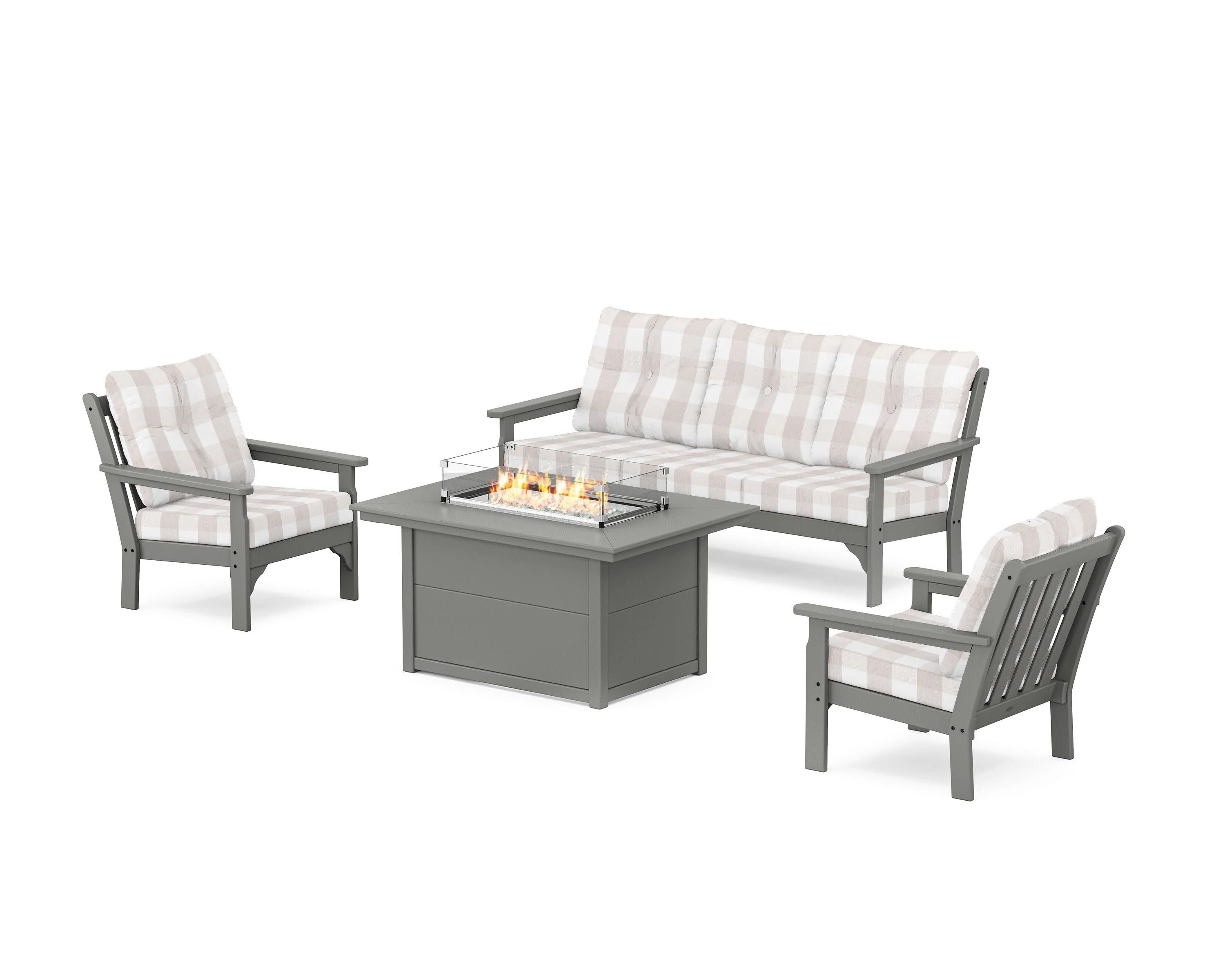 Vineyard Deep Seating Fire Pit Table Set - Image 114