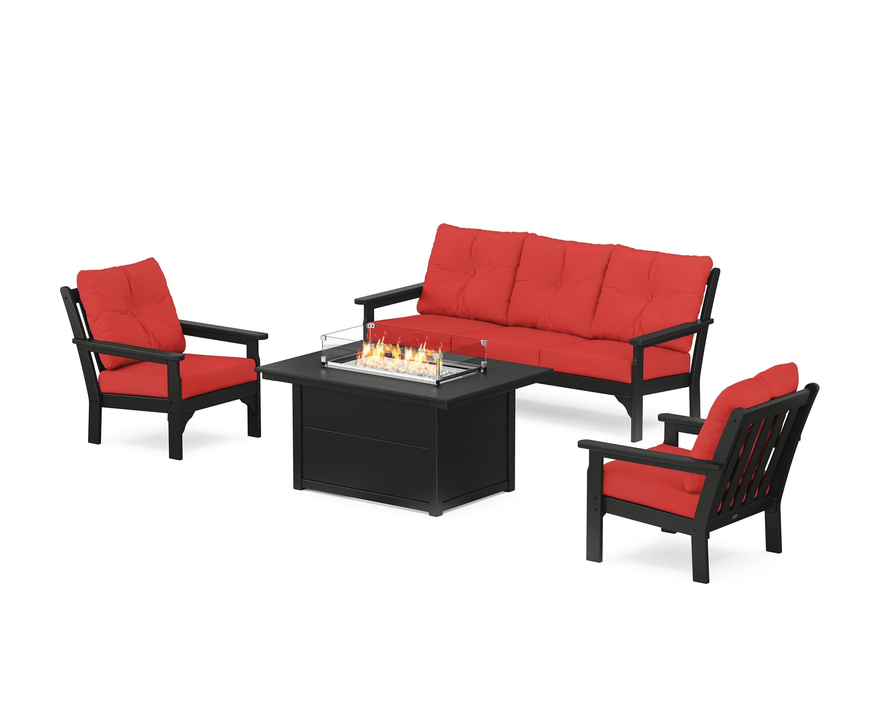 Vineyard Deep Seating Fire Pit Table Set - Image 115