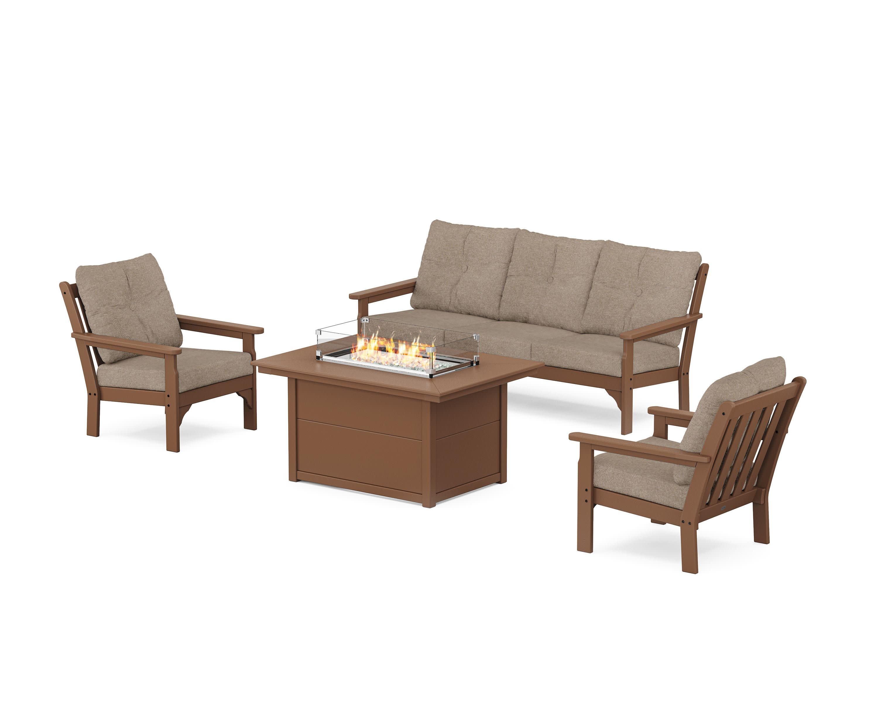 Vineyard Deep Seating Fire Pit Table Set - Image 116