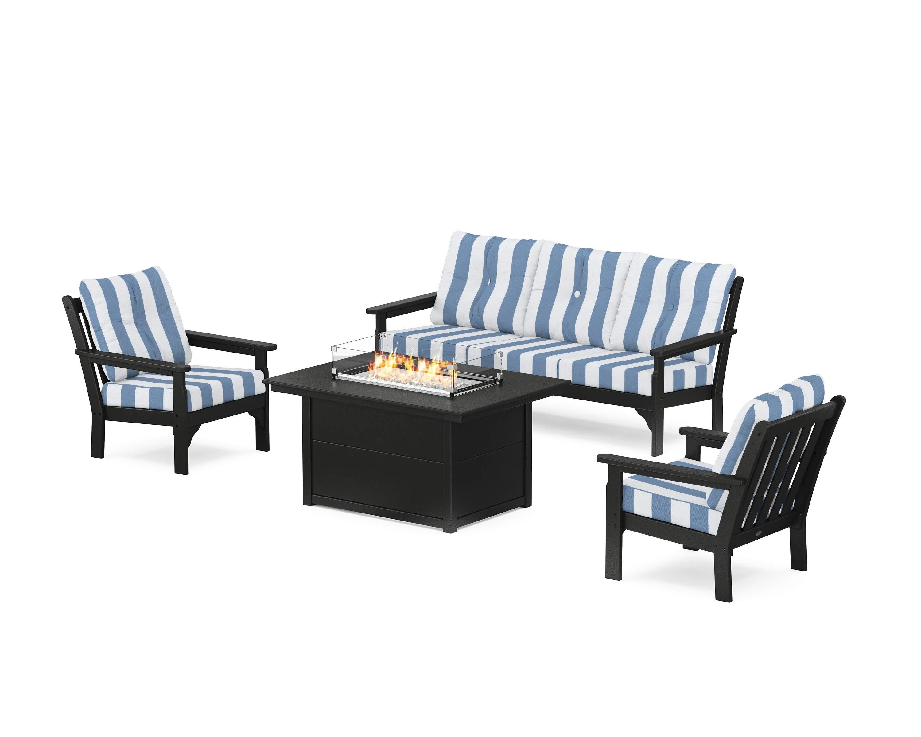 Vineyard Deep Seating Fire Pit Table Set - Image 12