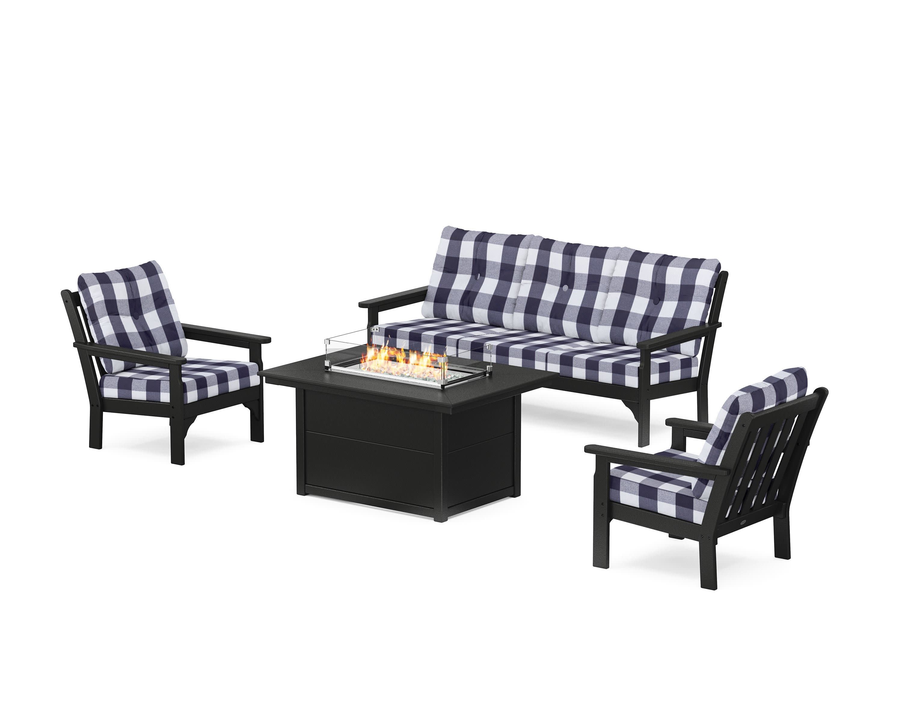 Vineyard Deep Seating Fire Pit Table Set - Image 121
