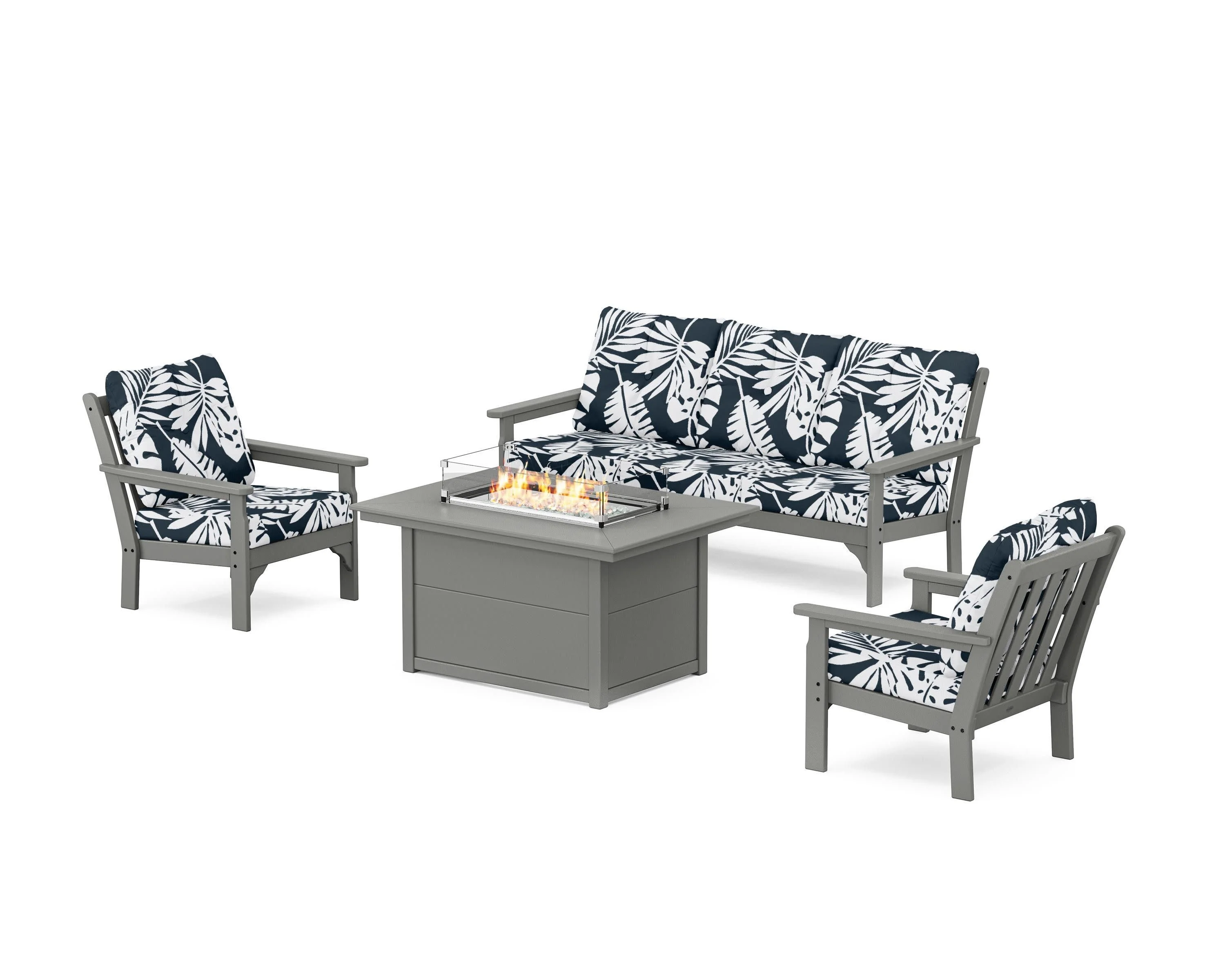 Vineyard Deep Seating Fire Pit Table Set - Image 123