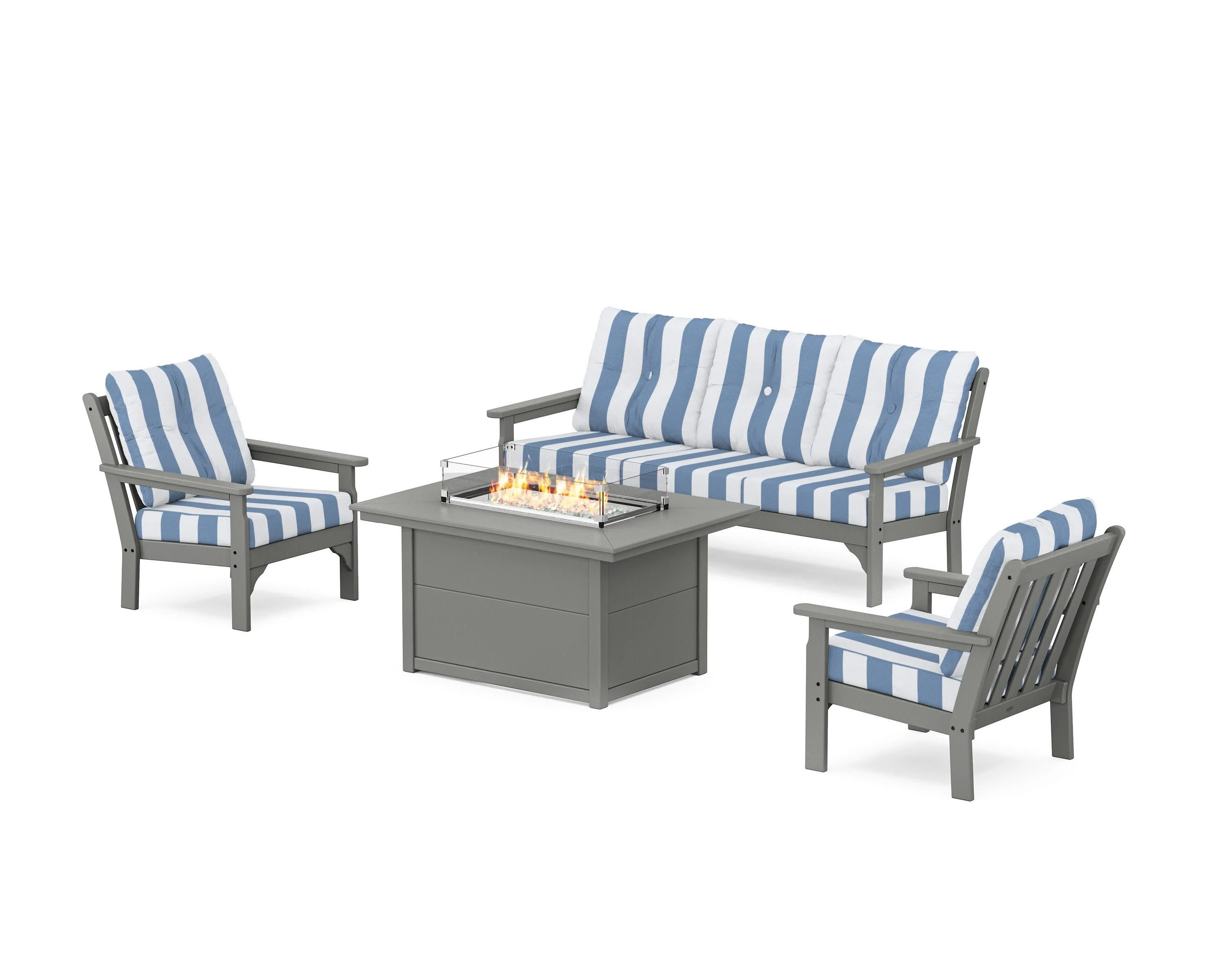 Vineyard Deep Seating Fire Pit Table Set - Image 128