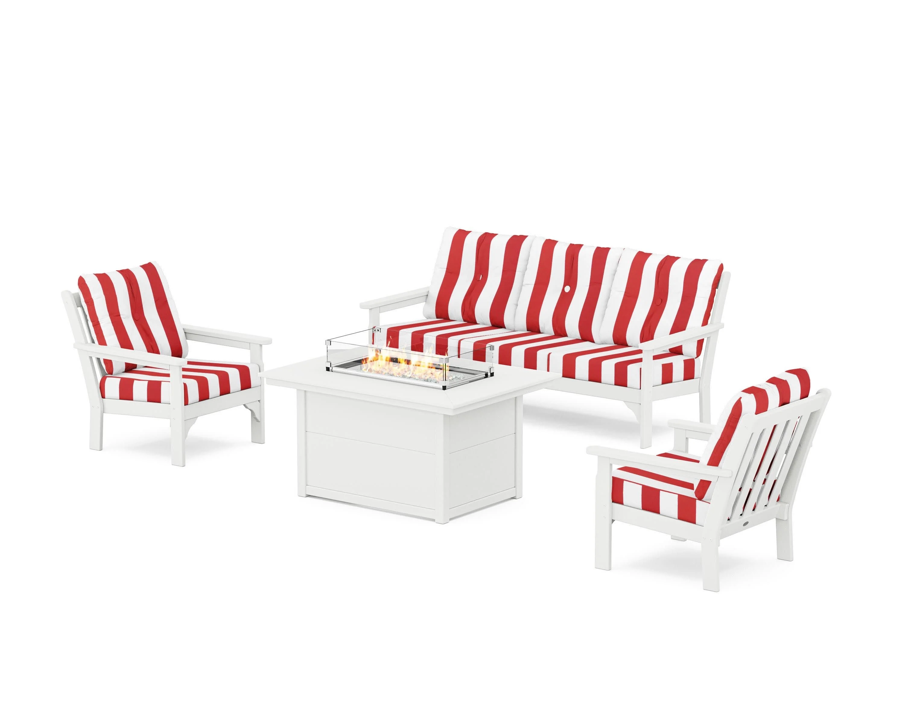 Vineyard Deep Seating Fire Pit Table Set - Image 13
